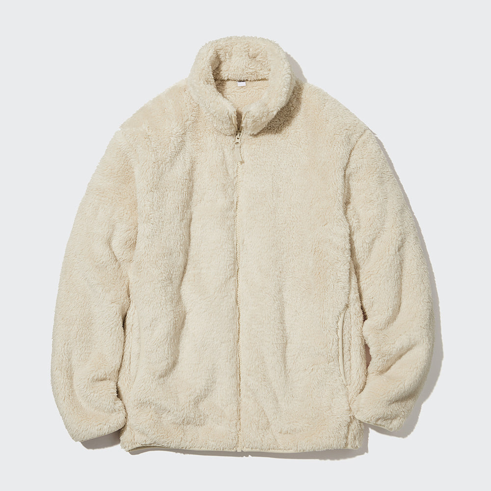 Uniqlo Mens Sherpa Fleece Jacket high quality Size XL Cream