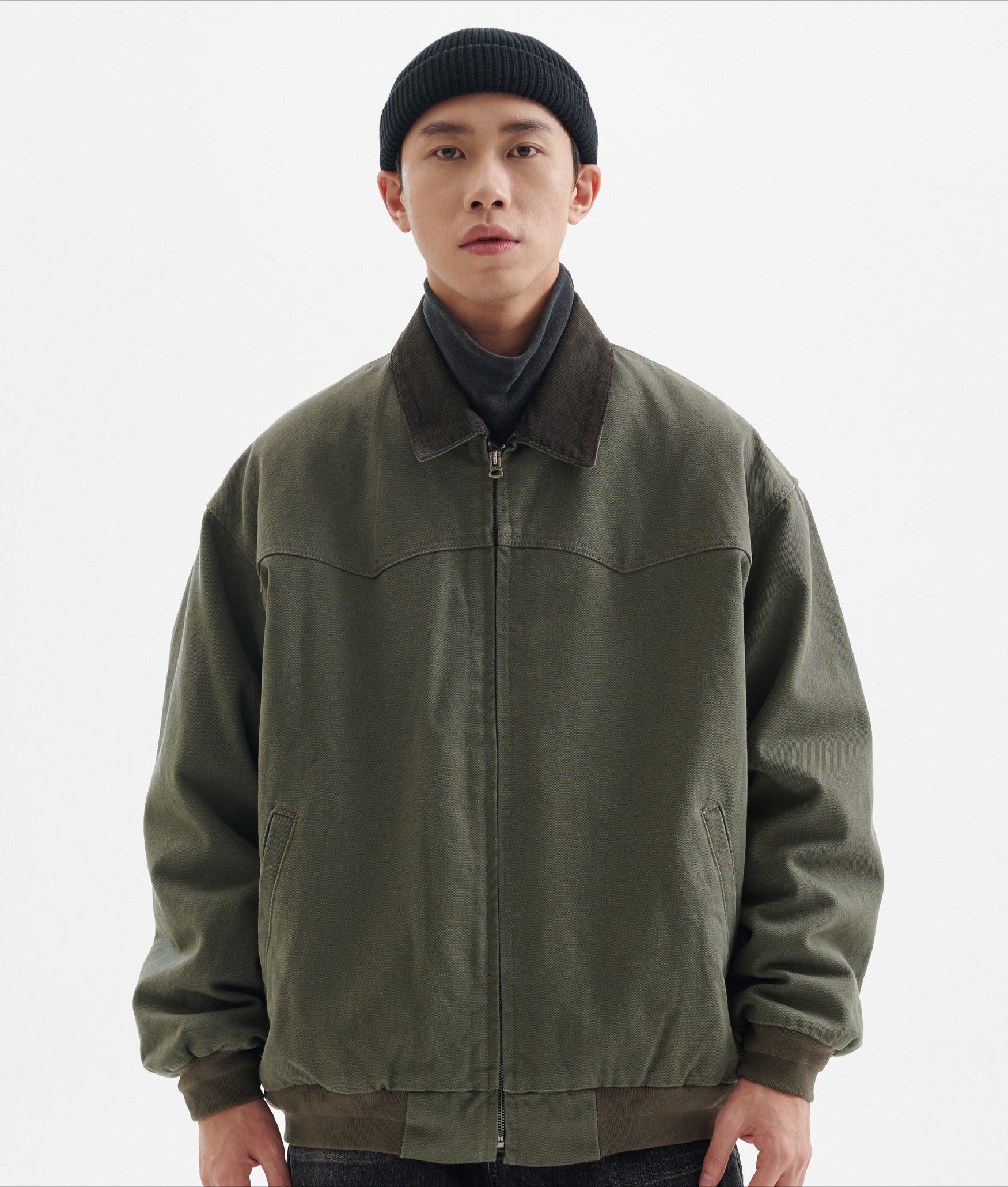 BUTTBILL Washed Tooling Corduroy Jacket