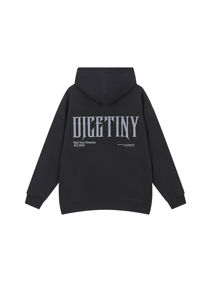 DICETINY Three-Dimensional Print Hoodie