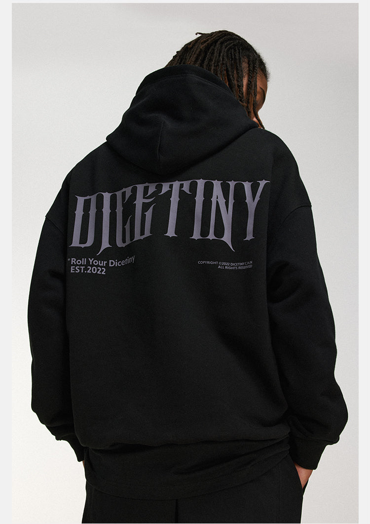 DICETINY Three-Dimensional Print Hoodie