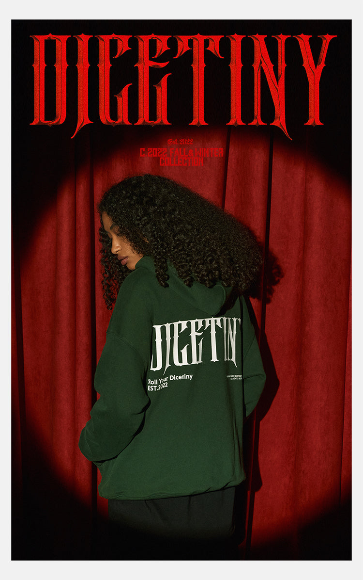 DICETINY Three-Dimensional Print Hoodie