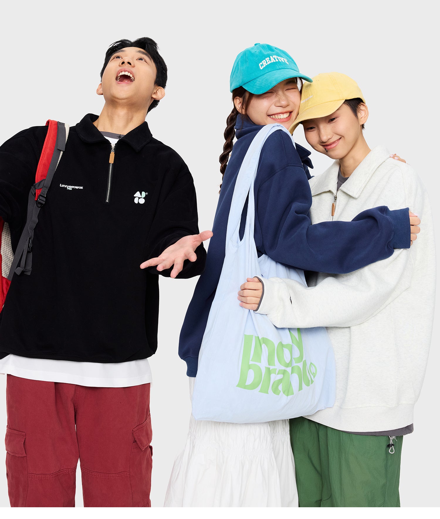 OWOX half-zipper preppy polo sweatshirt