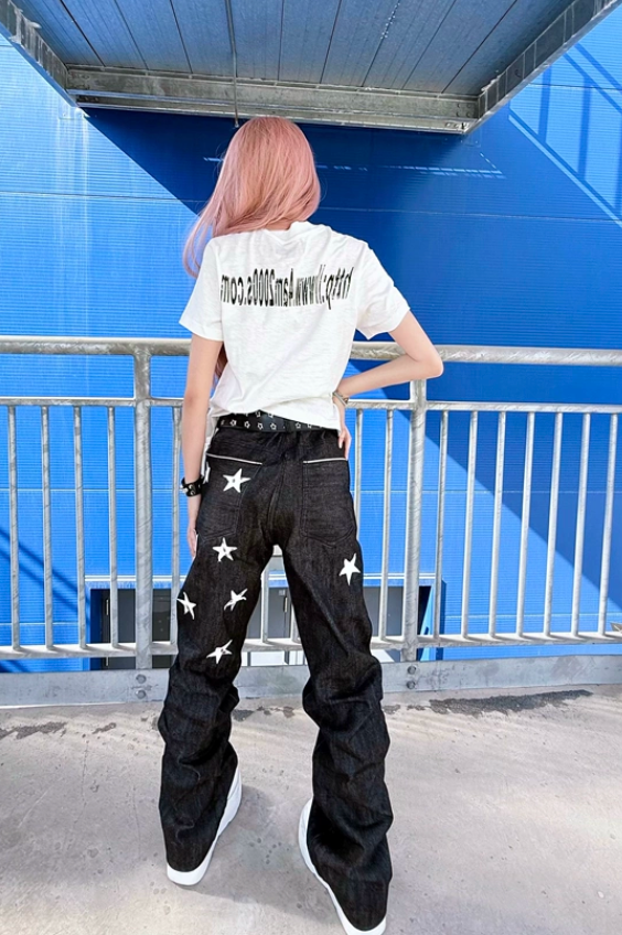 4AM Niche Front Shoulder Crew Neck Tee