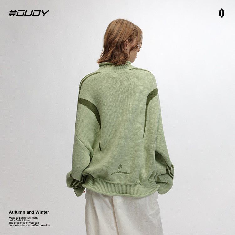 #OVDY Lazy Style Solid Wide Knitwear Sweater