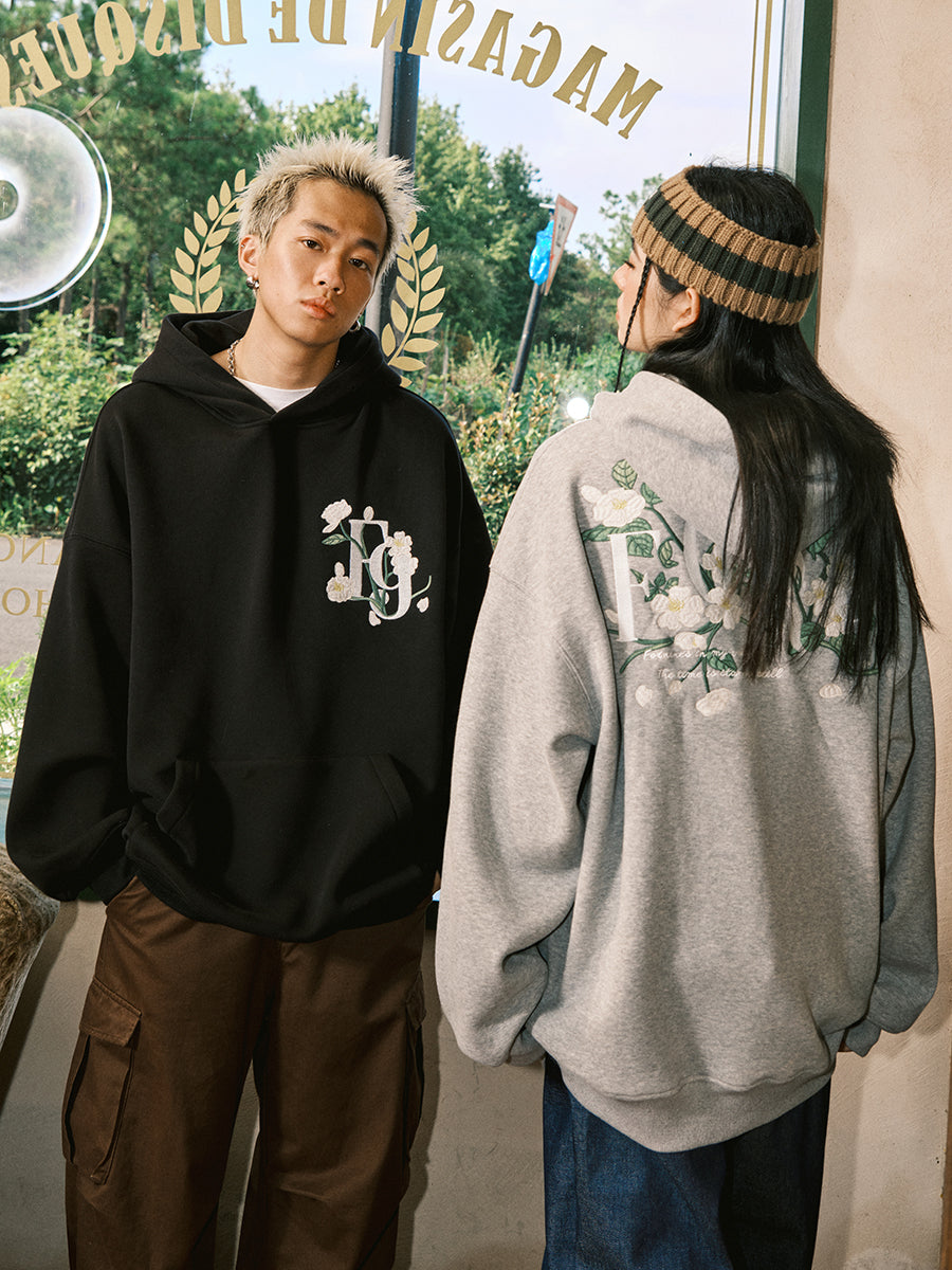 FORNINES national tide heavy EMB Hoodie