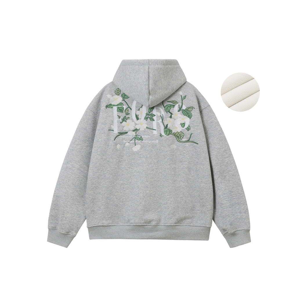 FORNINES national tide heavy EMB Hoodie