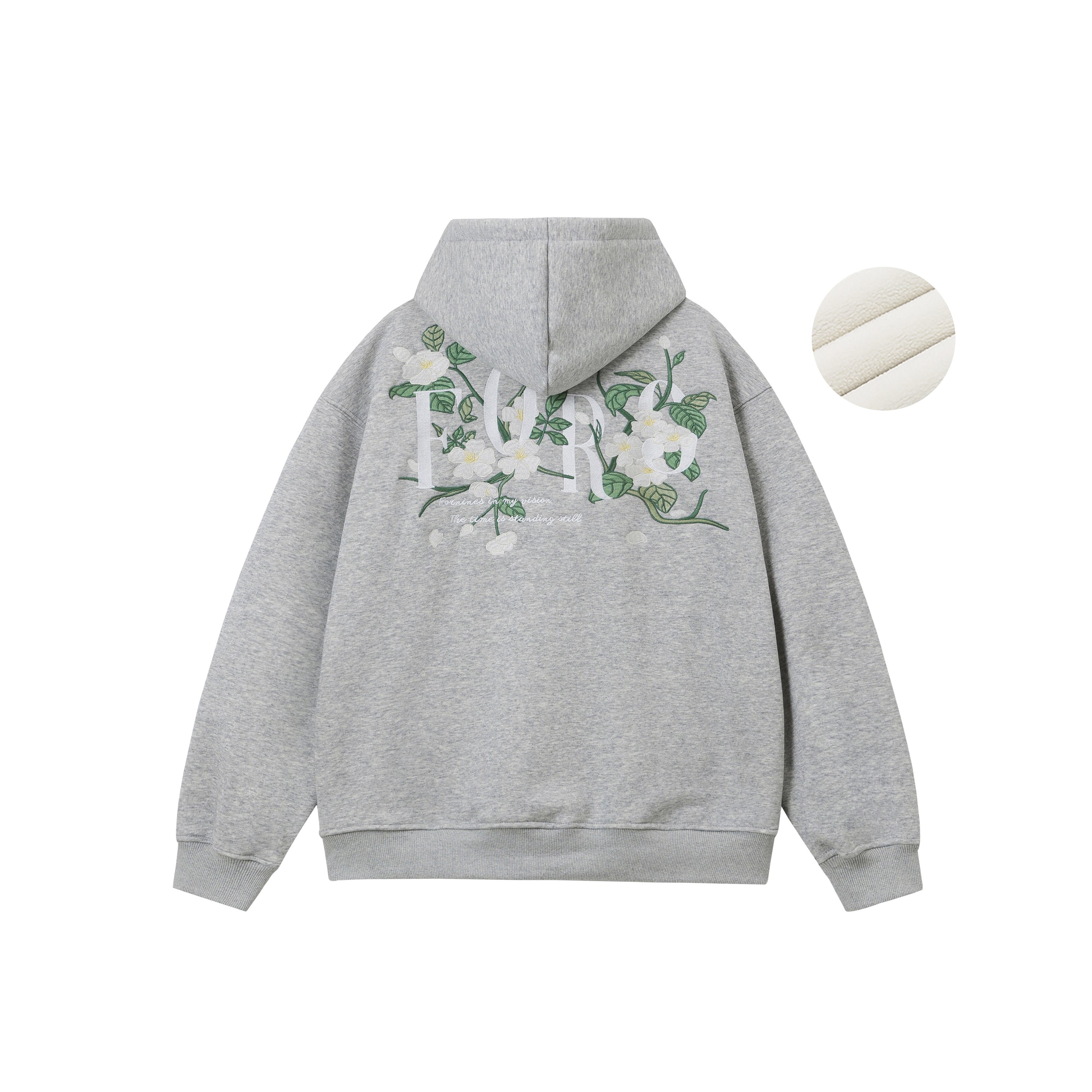 FORNINES national tide heavy EMB Hoodie