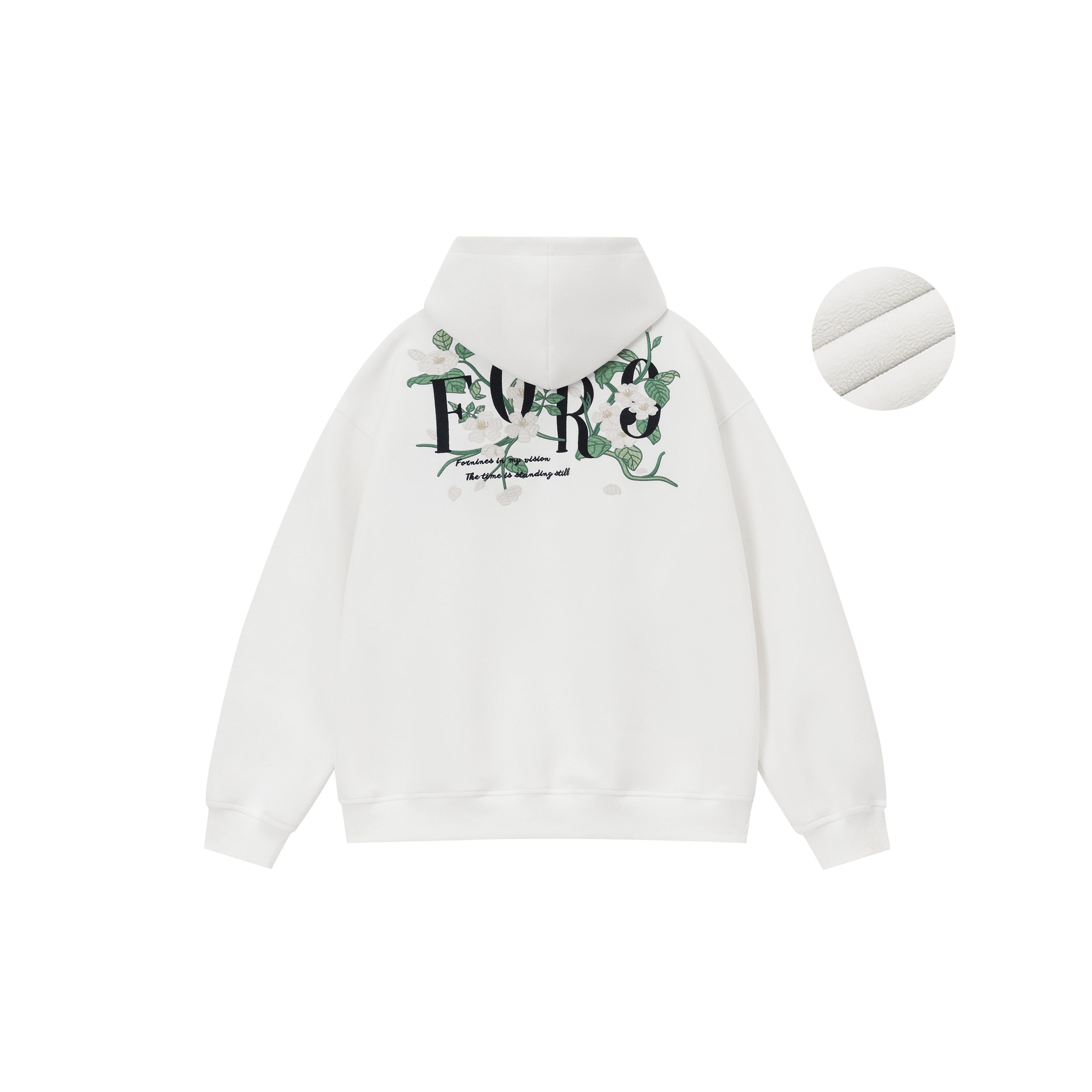 FORNINES national tide heavy EMB Hoodie