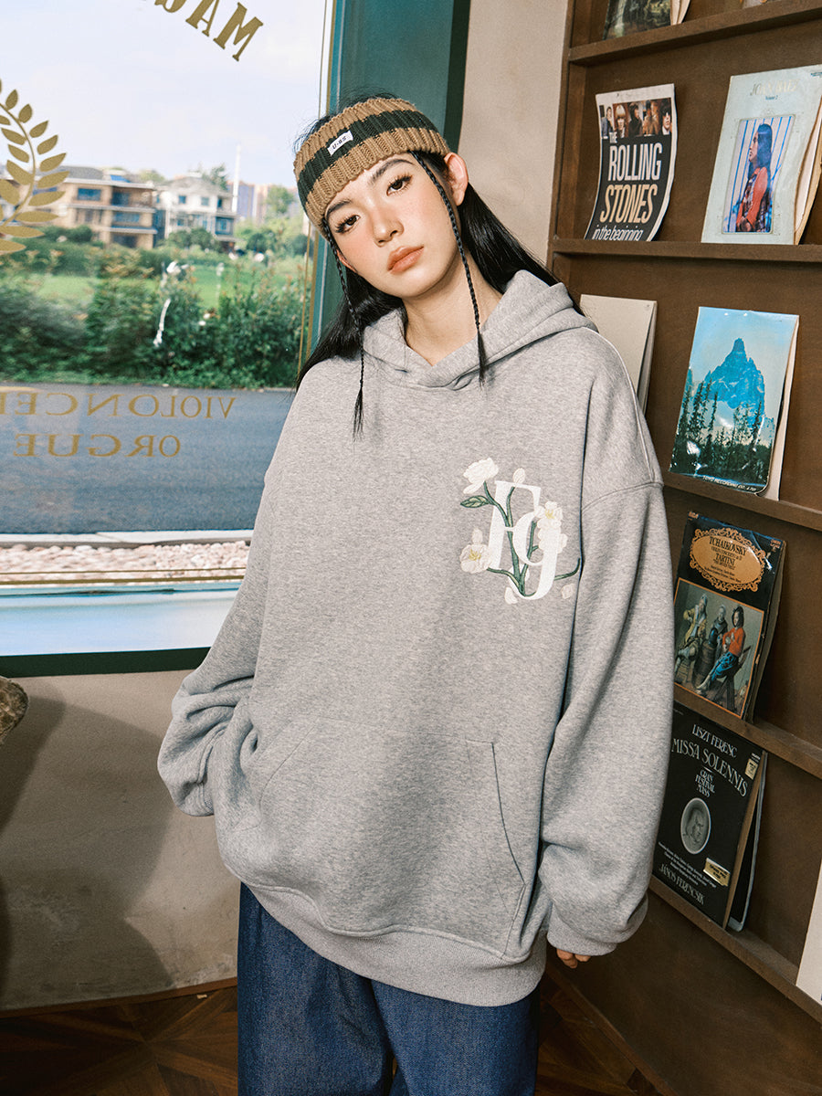 FORNINES national tide heavy EMB Hoodie