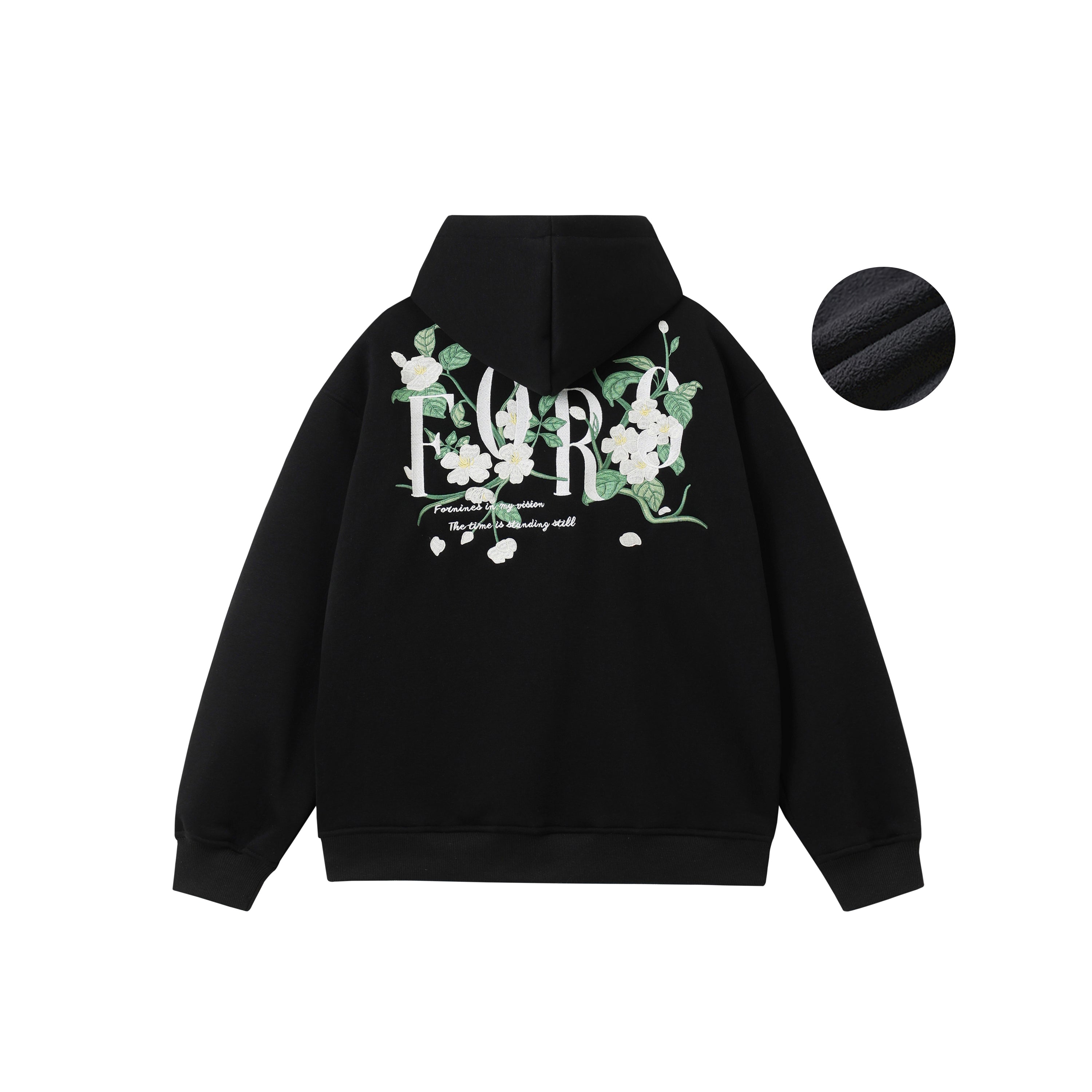 FORNINES national tide heavy EMB Hoodie