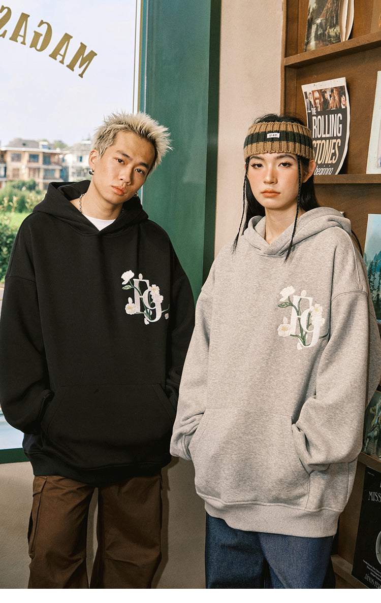 FORNINES national tide heavy EMB Hoodie
