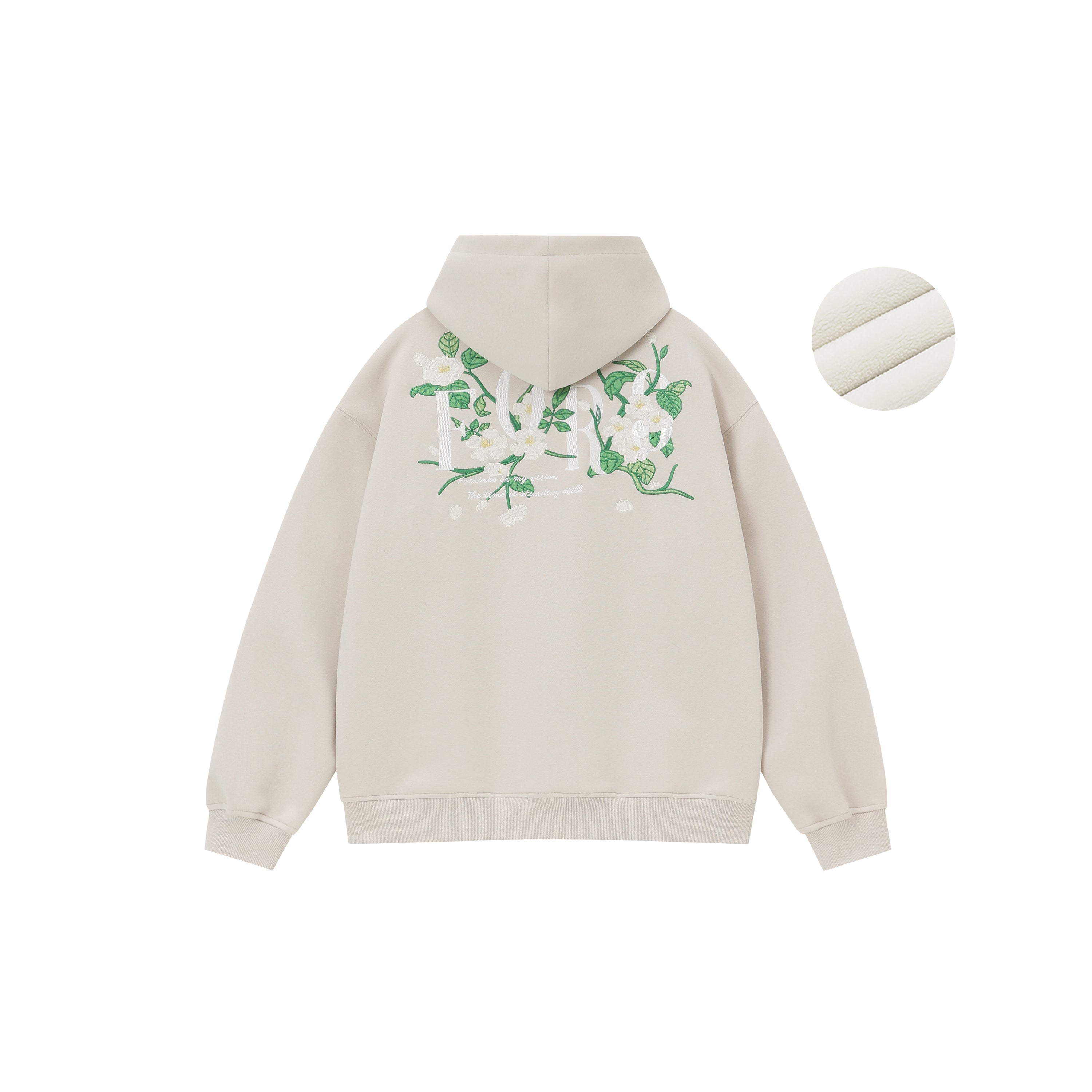 FORNINES national tide heavy EMB Hoodie