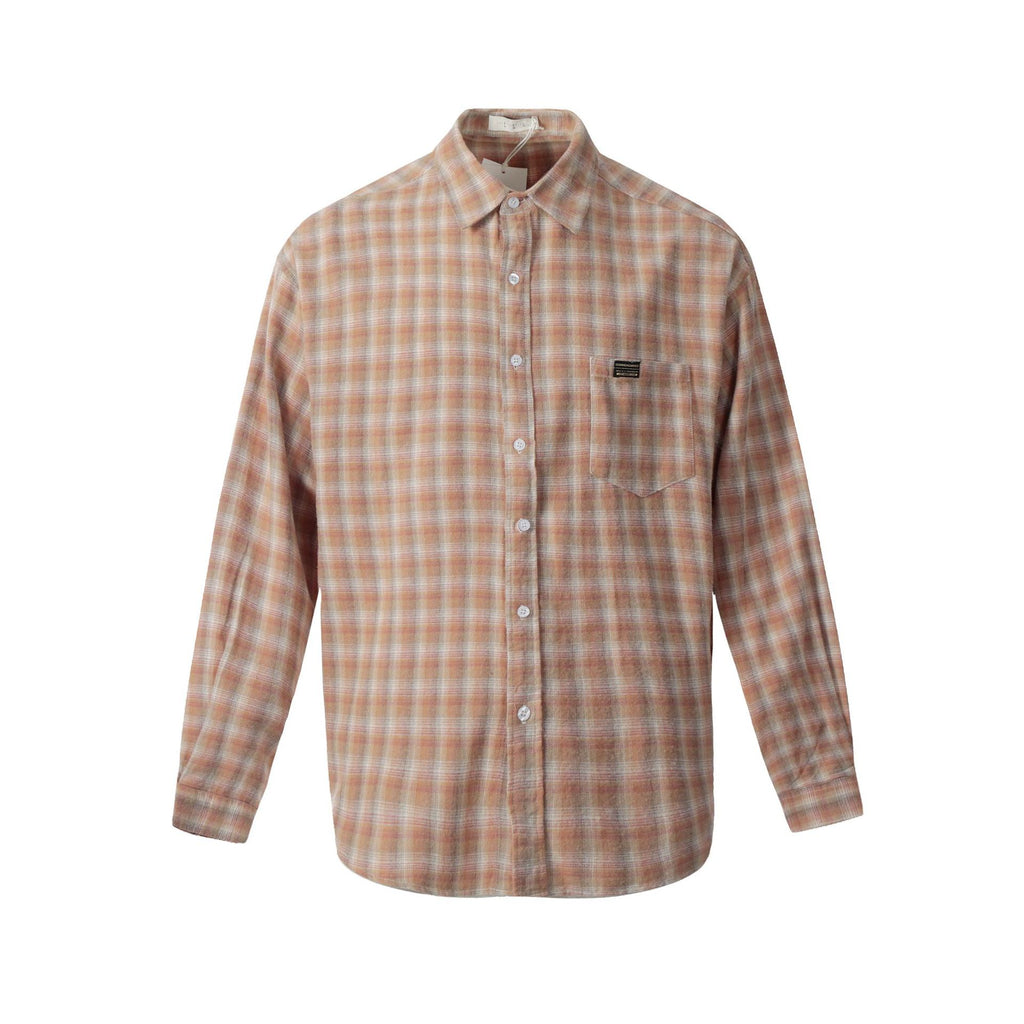 11KN Japanese brushed plaid shirts
