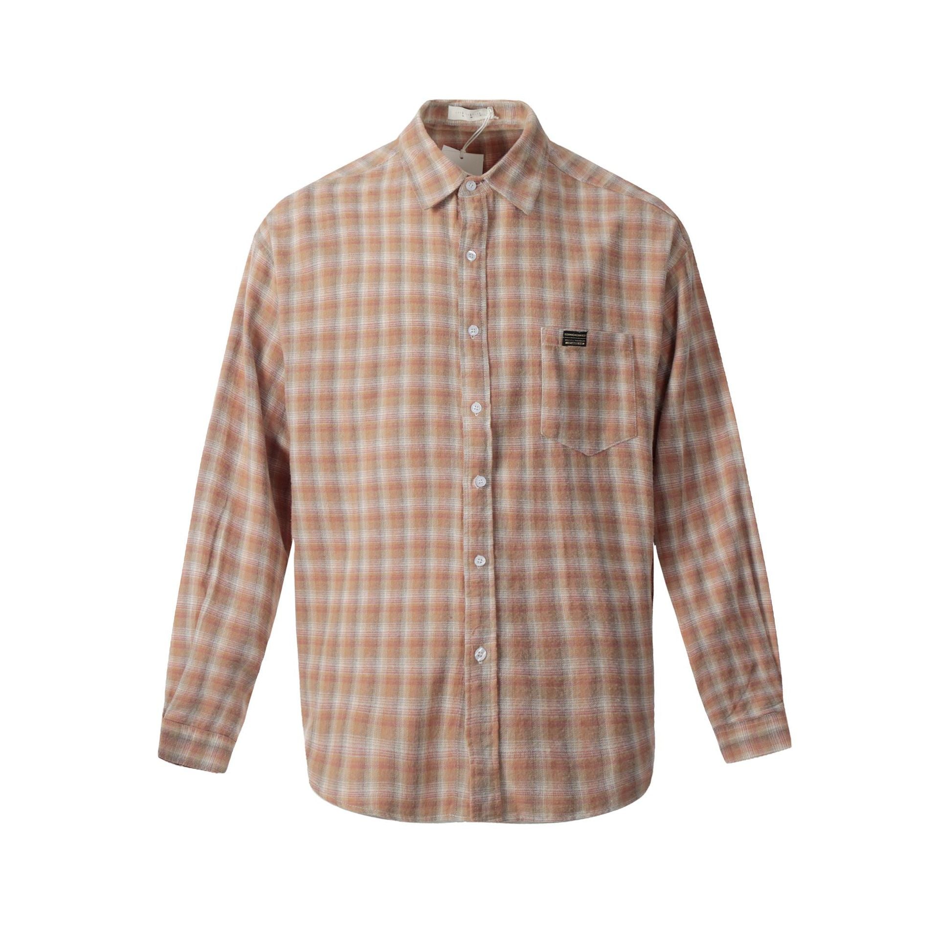 11KN Japanese brushed plaid shirts