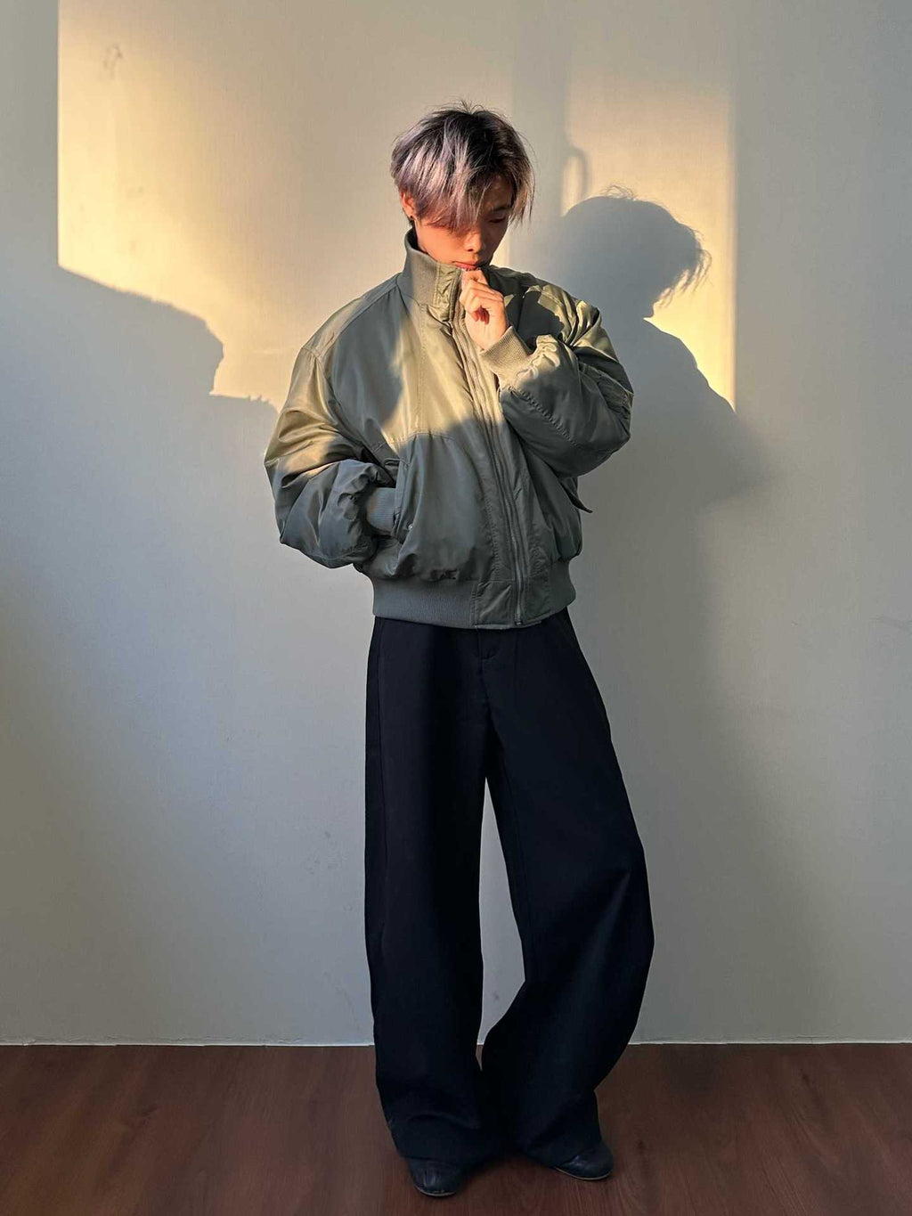 MADEXTREME Cropped silhouette Bomber Jacket