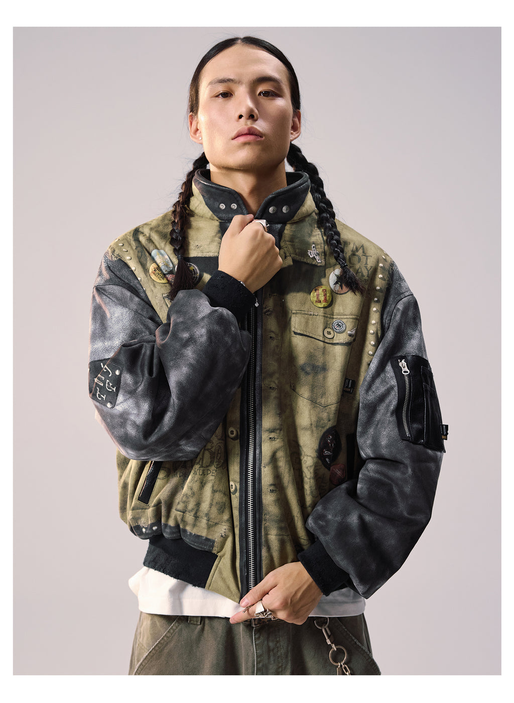 Remedy Patchwork ELESTADA Loose Bomber Jacket * LIMITED EDITION *