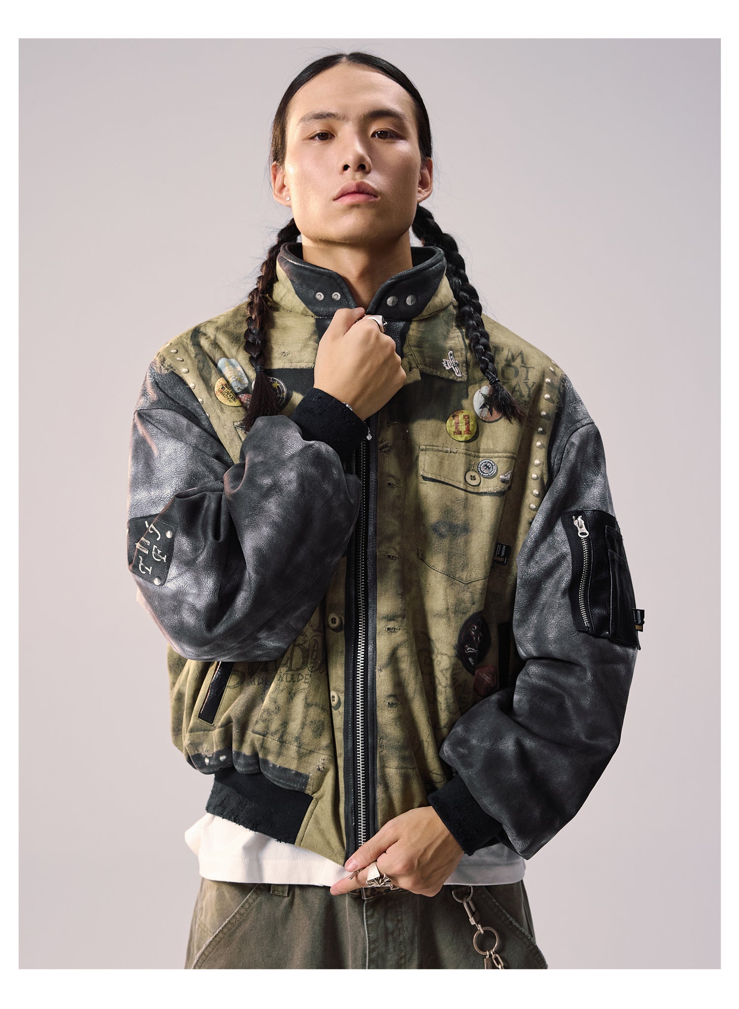 Remedy Patchwork ELESTADA Loose Bomber Jacket * LIMITED EDITION *