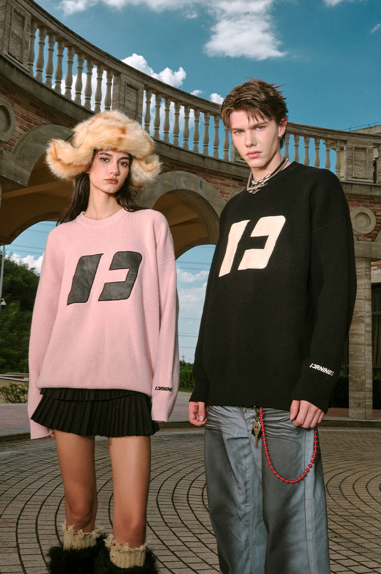 FORNINES Knit Line Sweater