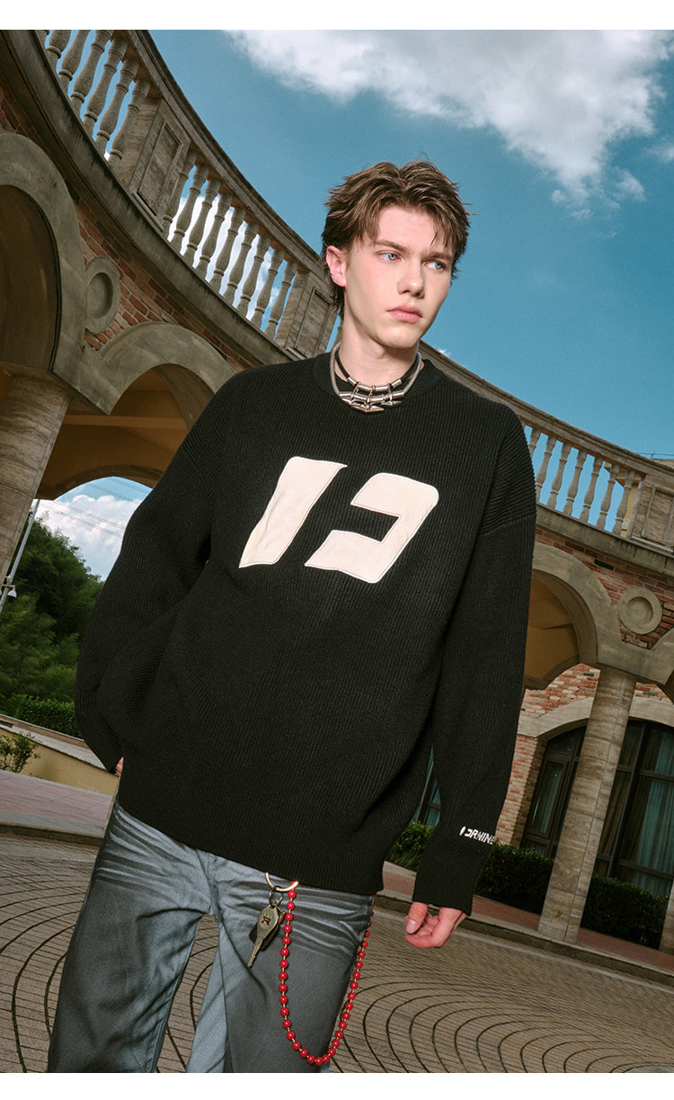 FORNINES Knit Line Sweater