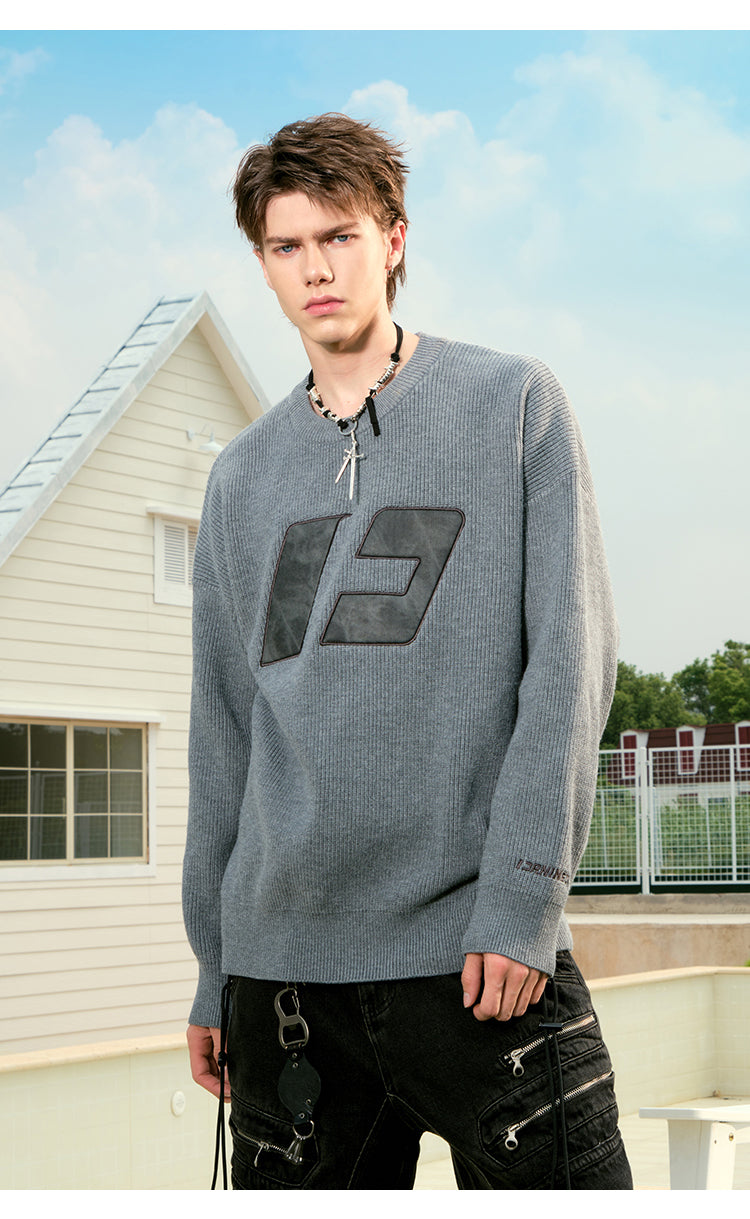 FORNINES Knit Line Sweater