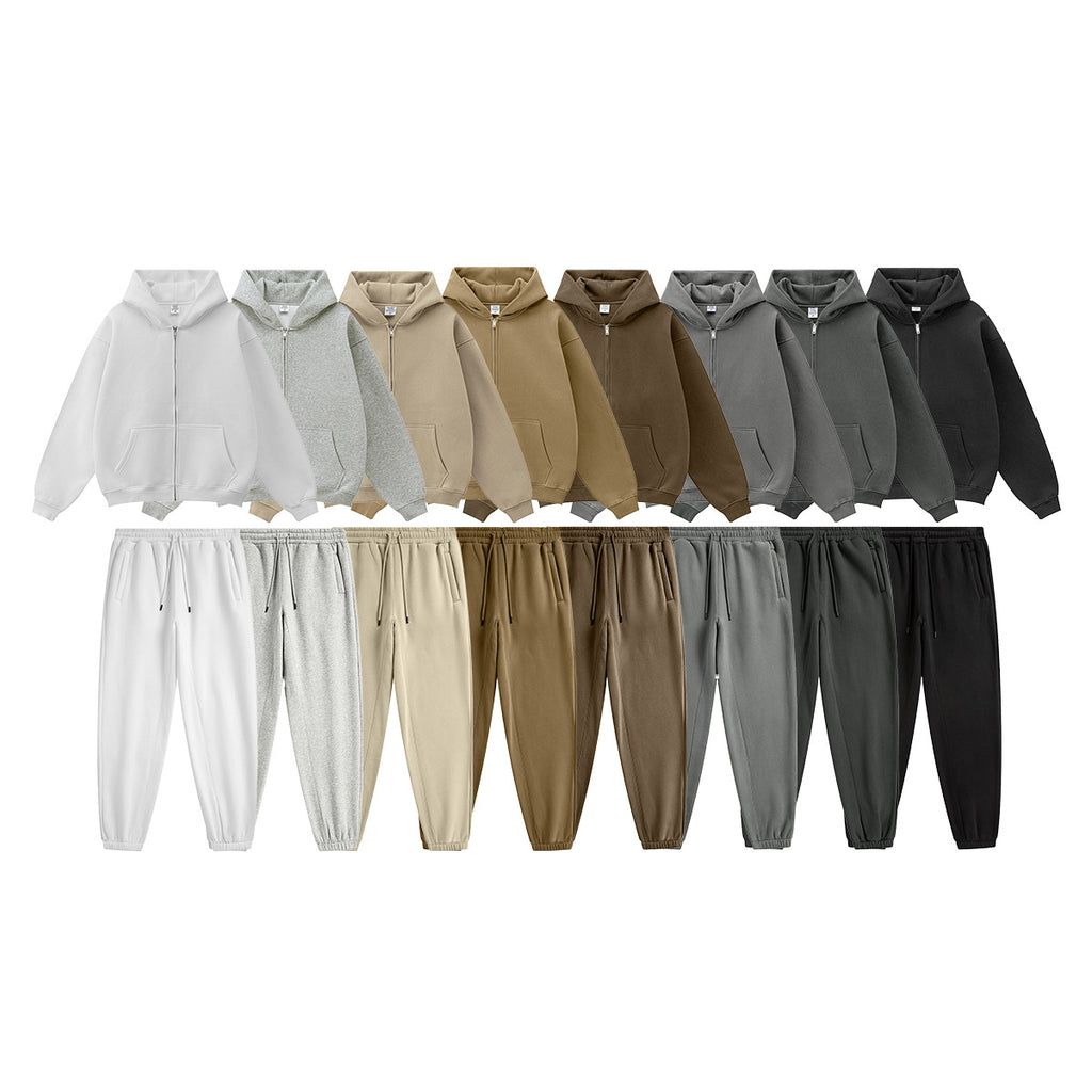 (Clearance) BE DESERT Heavy Fleece Zipper Jacket Set