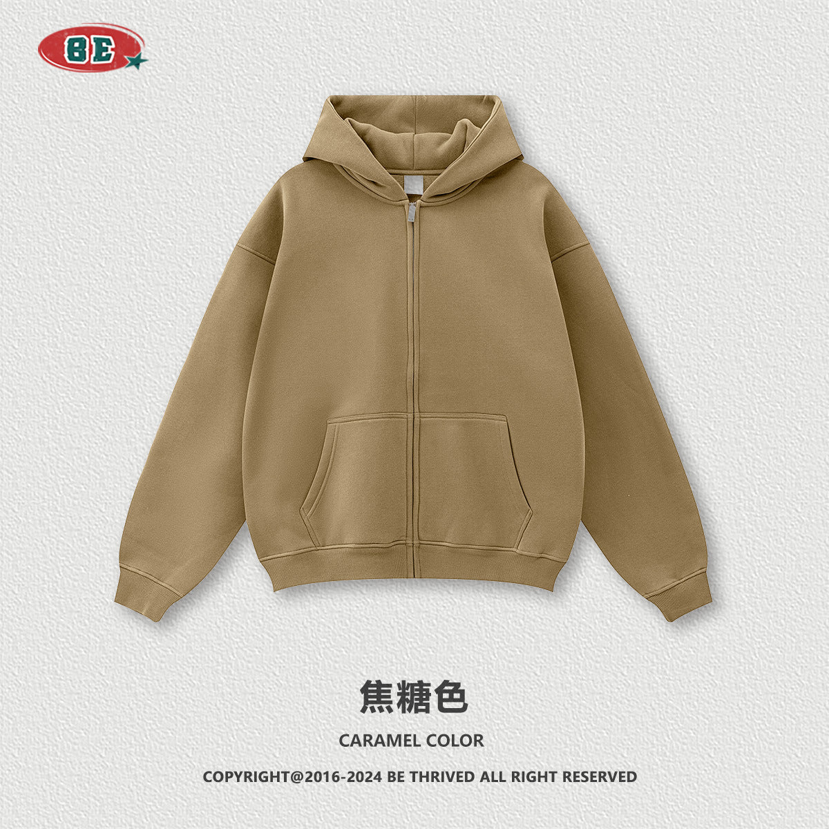 (Clearance) BE DESERT Heavy Fleece Zipper Jacket Set