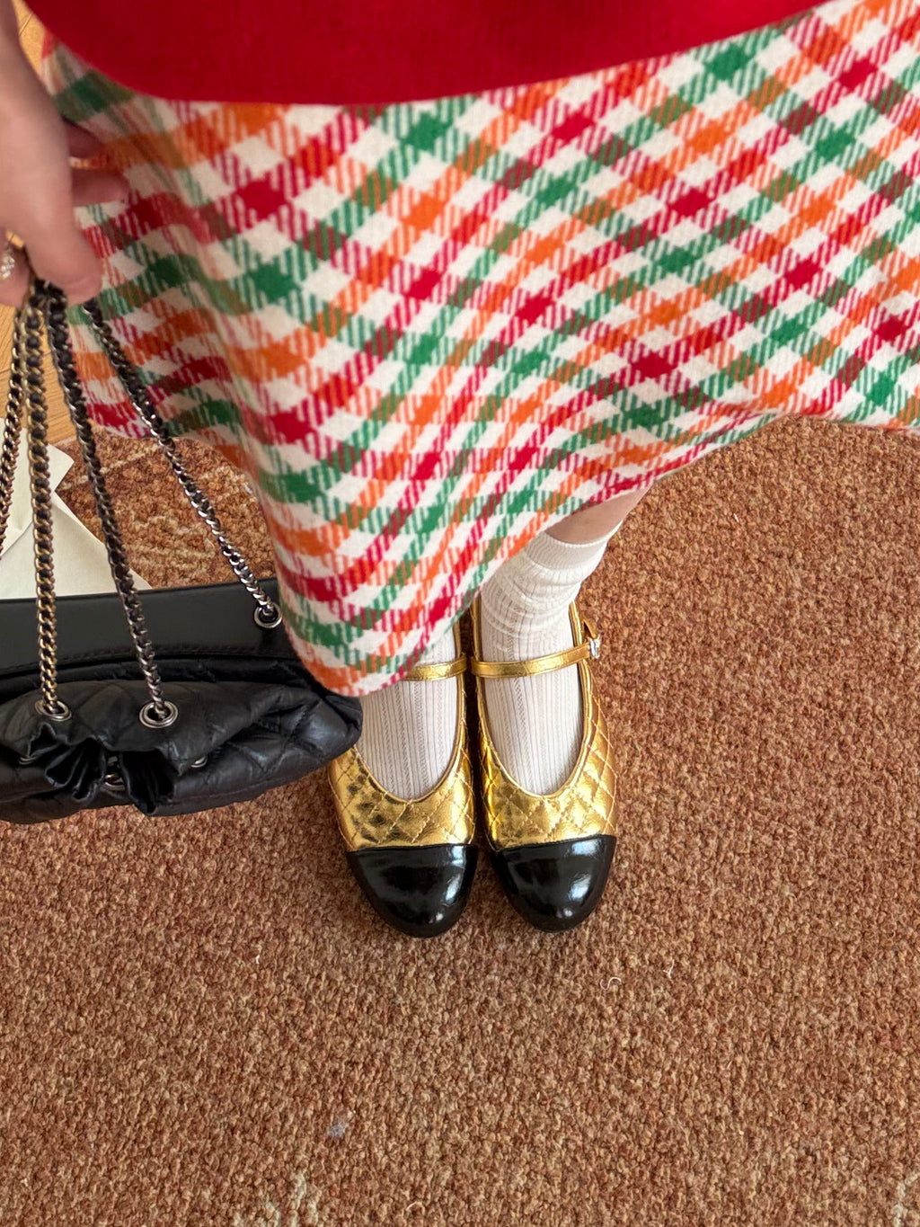 La mode French Quilted Mary Janes