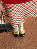 La mode French Quilted Mary Janes