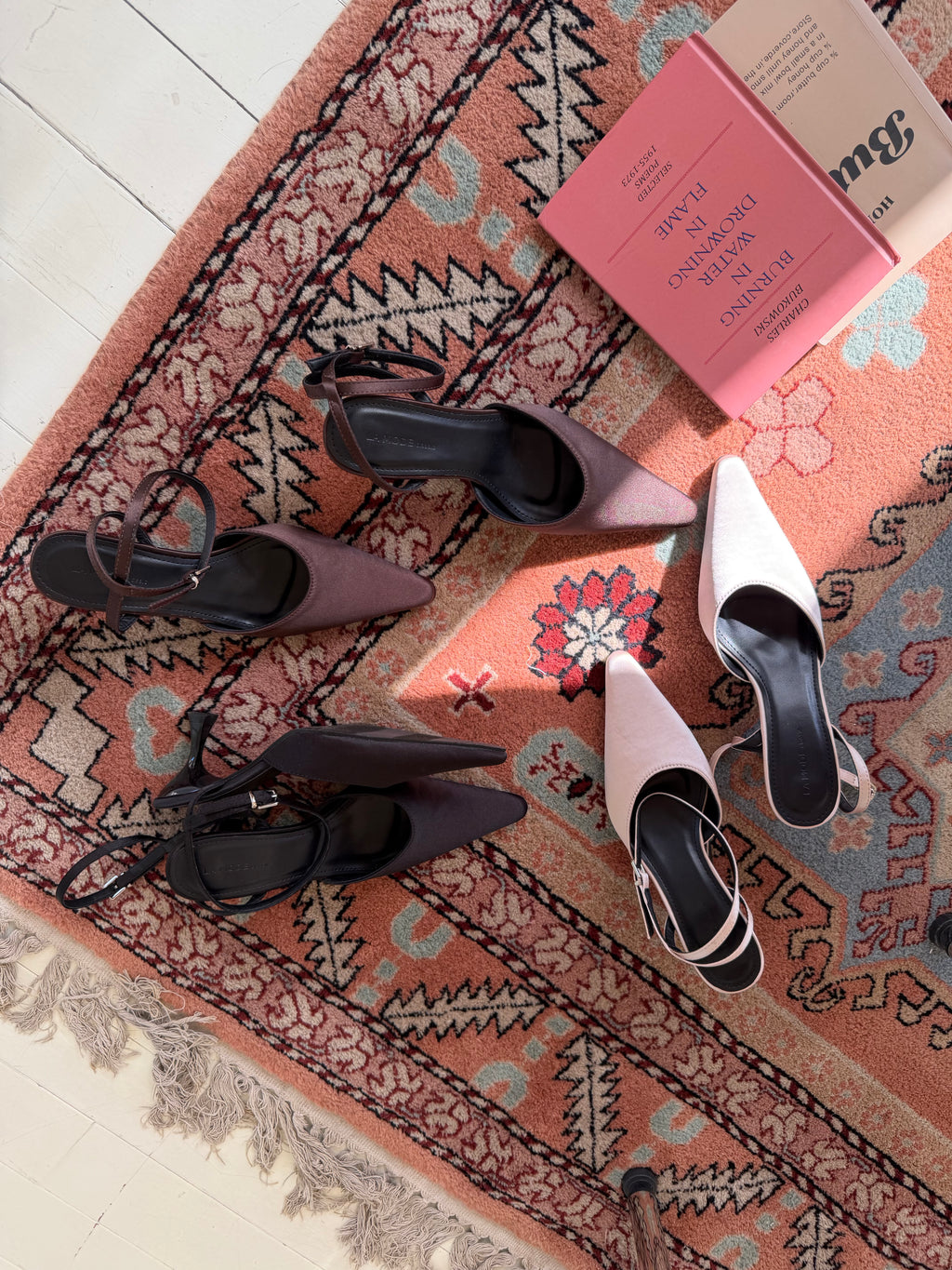 La mode Satin Petal Heels