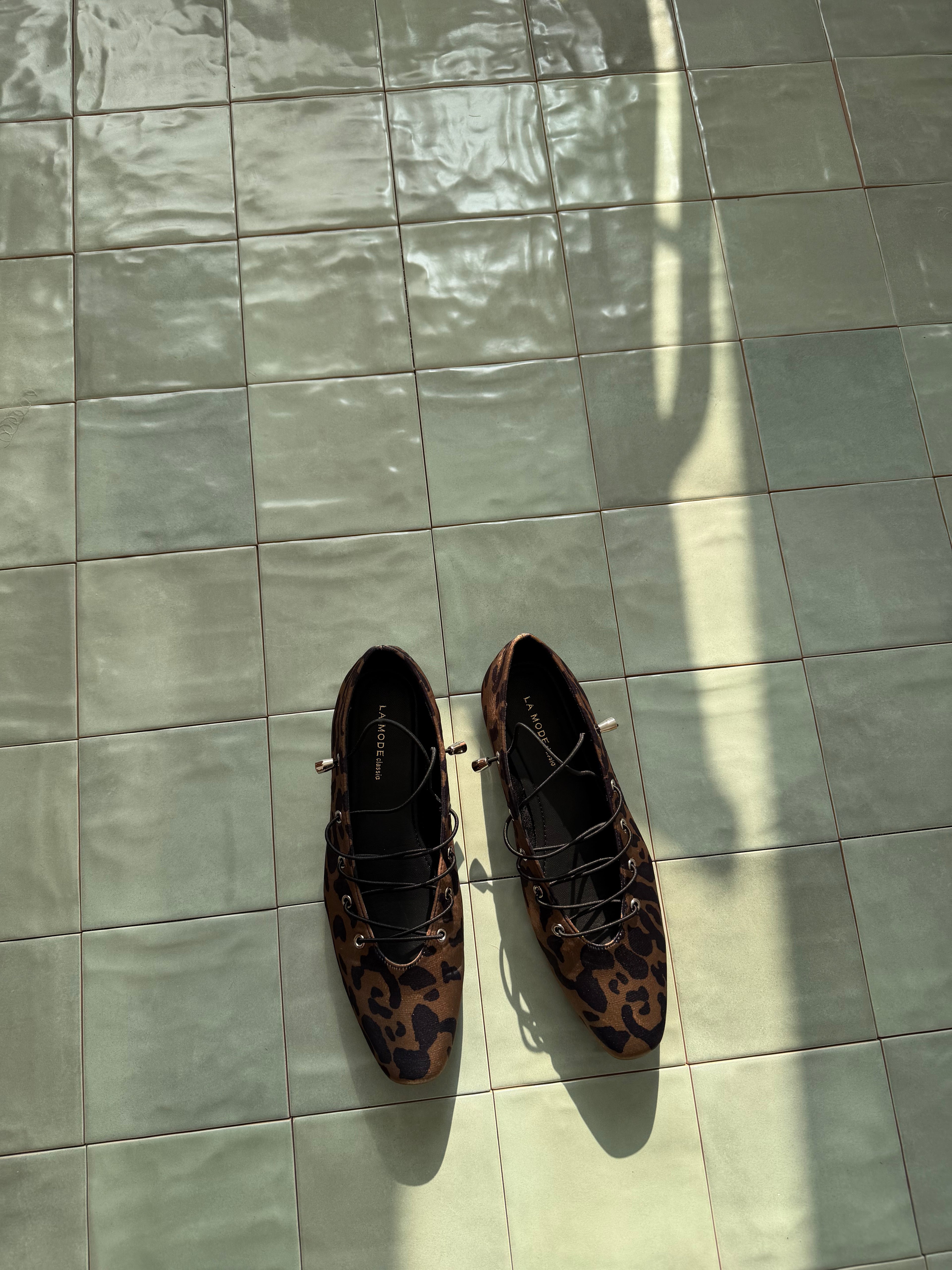 La mode Lace-up Ballet Flats
