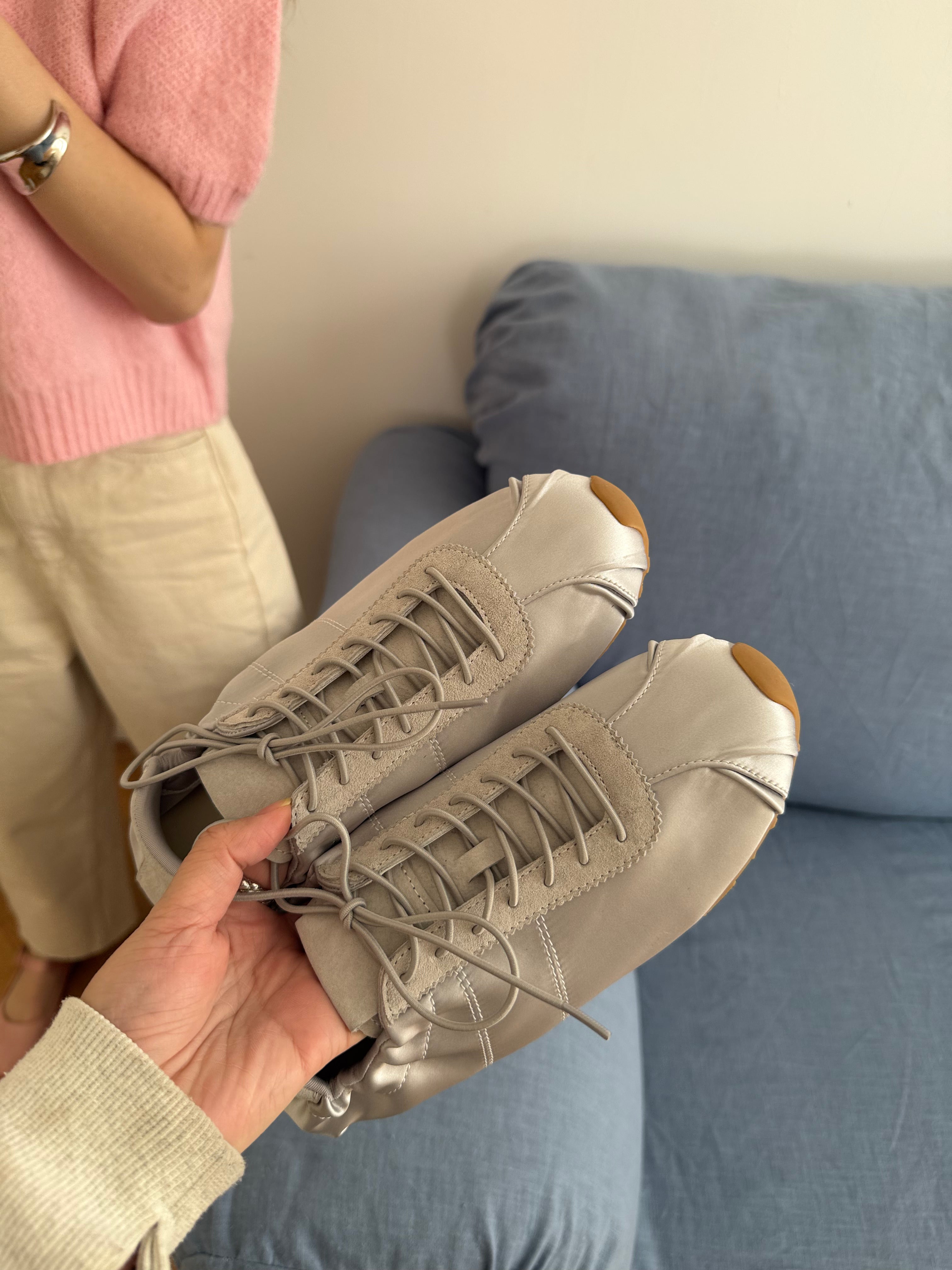 La mode Lace-up Sneaker Ballet Flats