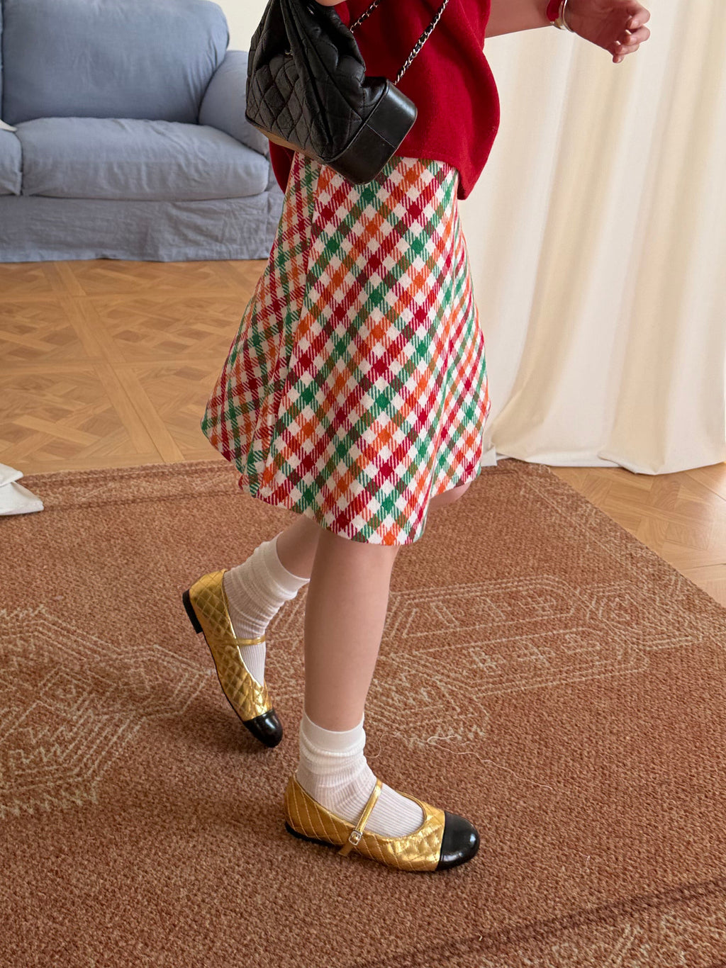 La mode French Quilted Mary Janes