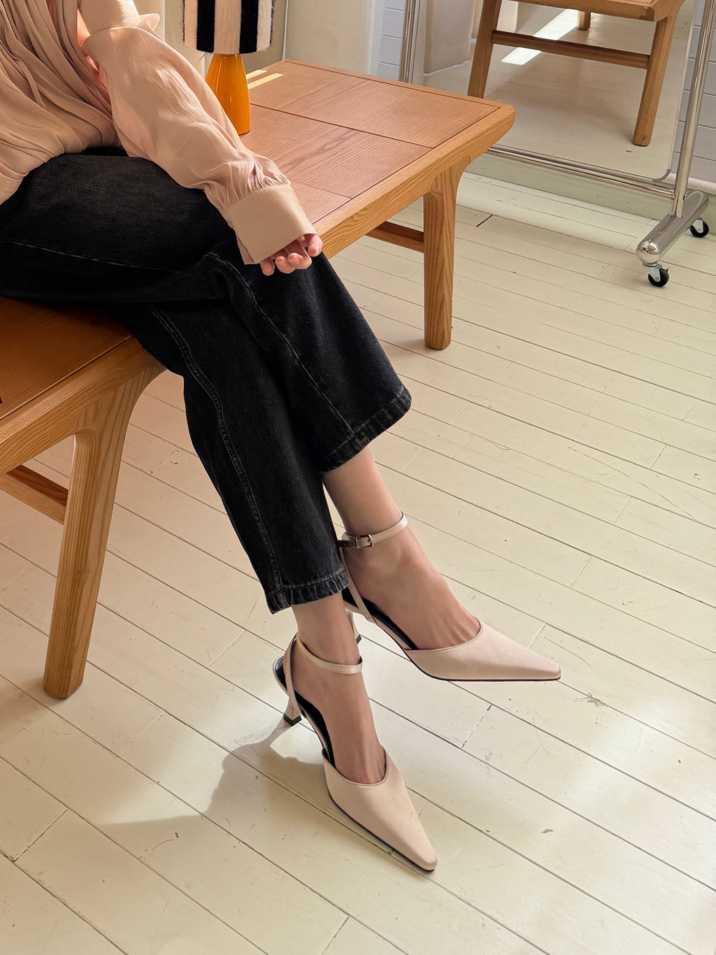La mode Satin Petal Heels