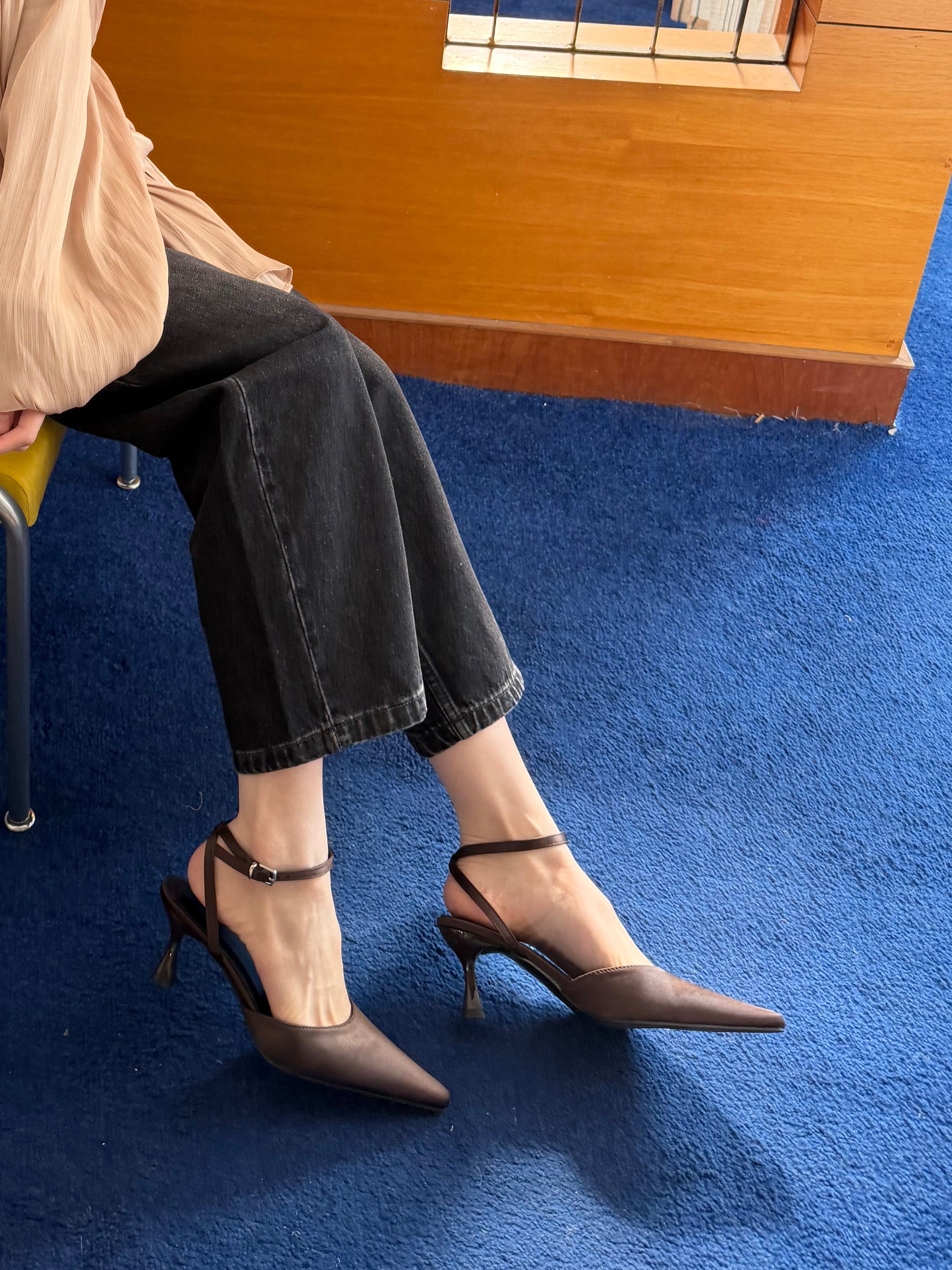 La mode Satin Petal Heels