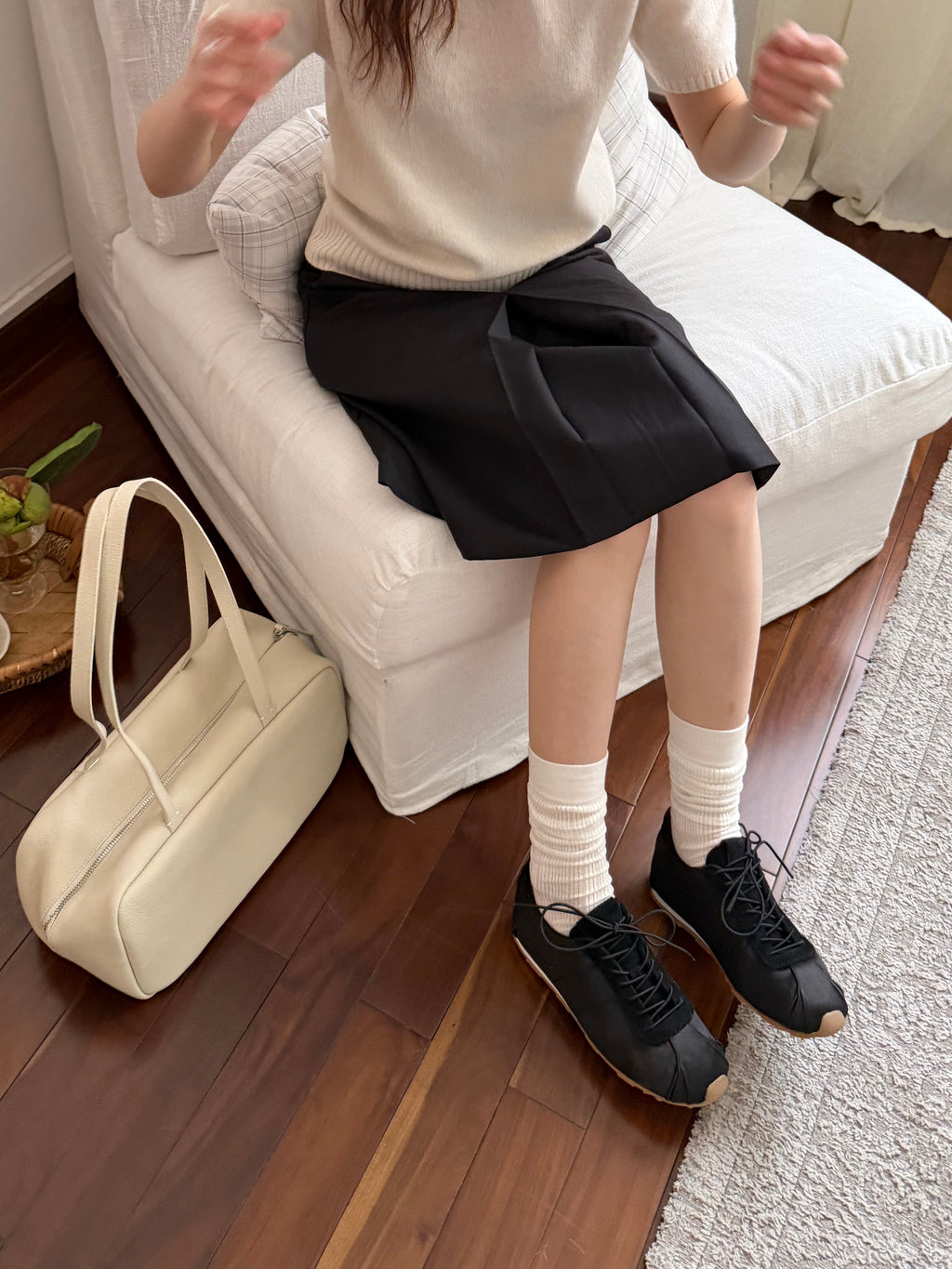 La mode Lace-up Sneaker Ballet Flats