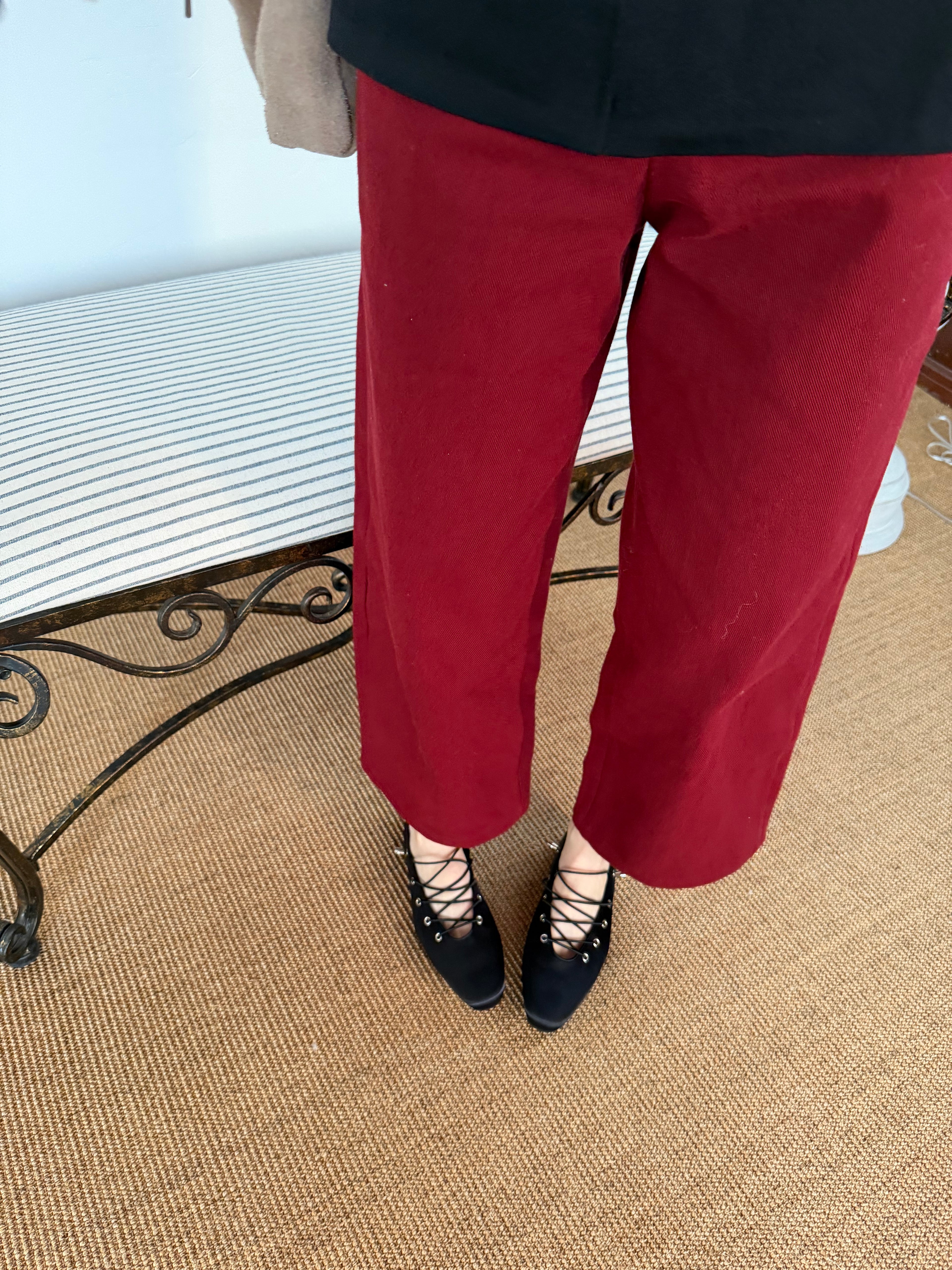 La mode Lace-up Ballet Flats