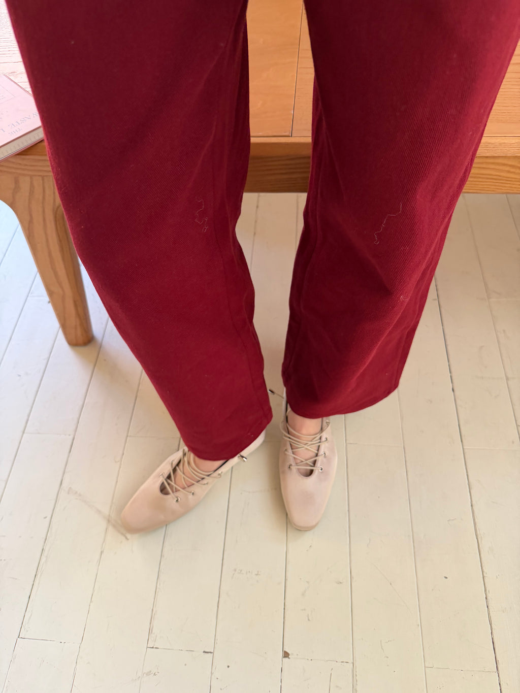 La mode Lace-up Ballet Flats