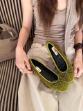 La mode Starlit Velvet Flats