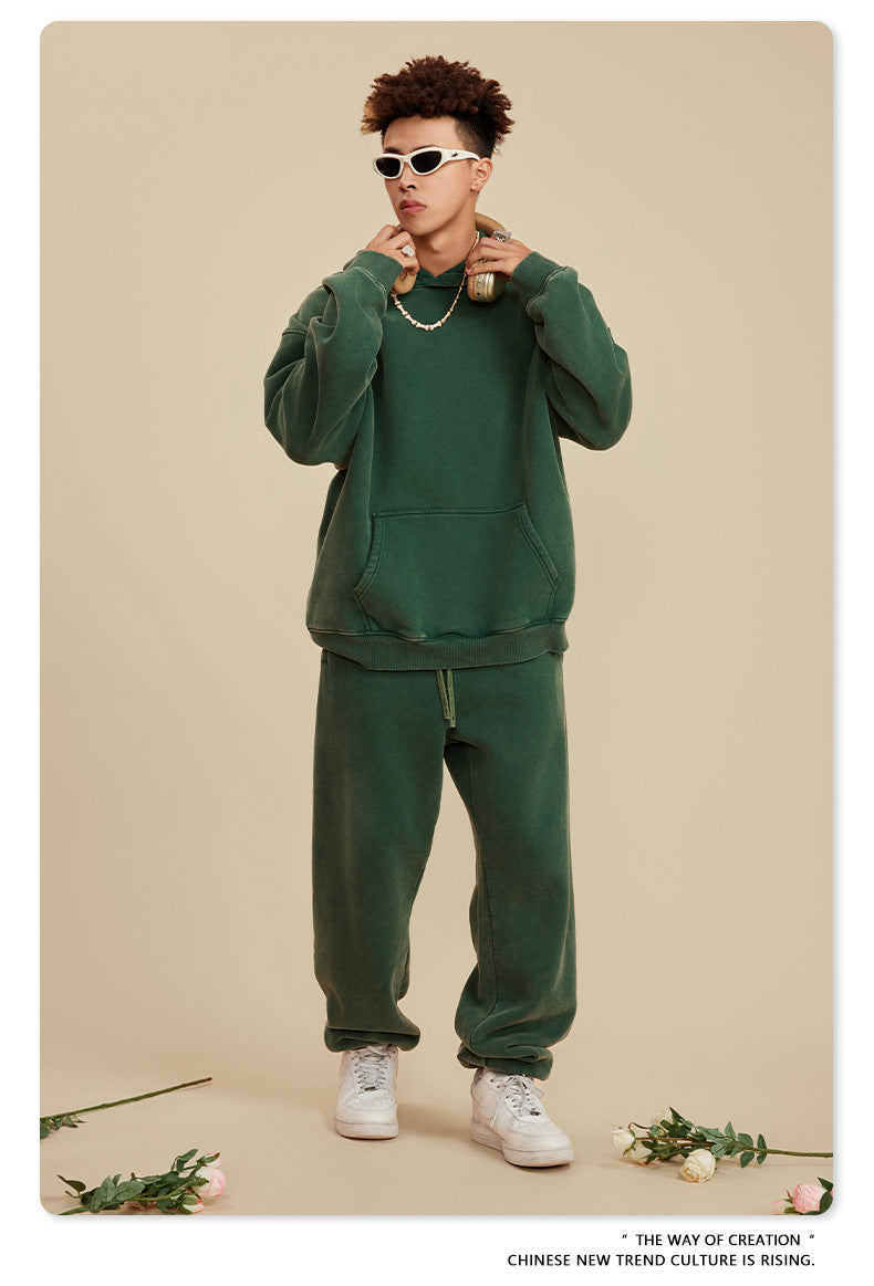 BE Washed Velvet Hoodie