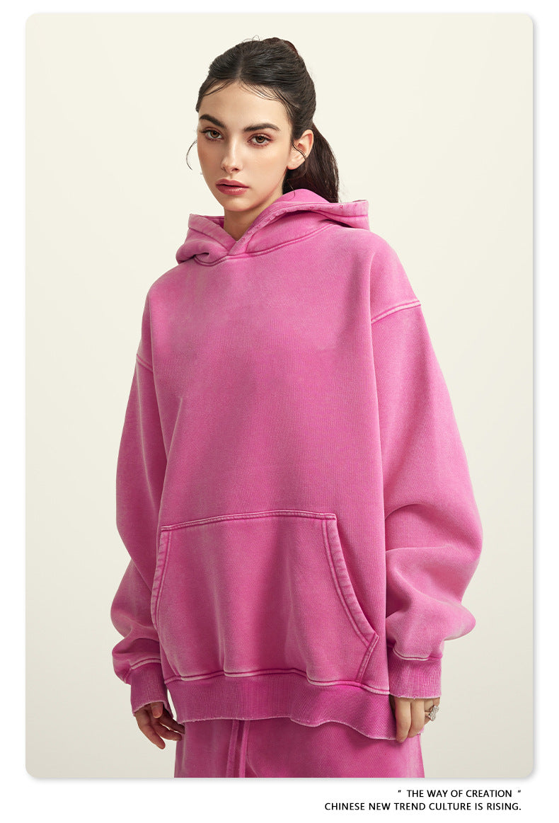 BE Washed Velvet Hoodie