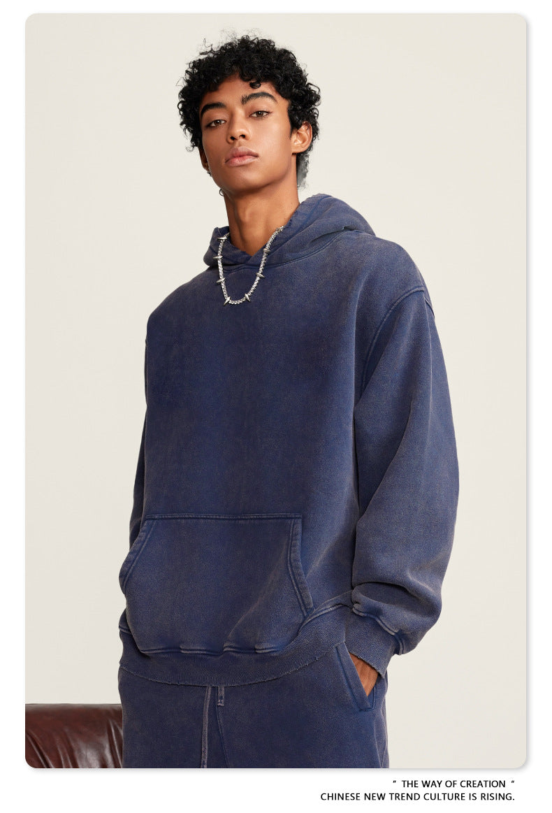 BE Washed Velvet Hoodie