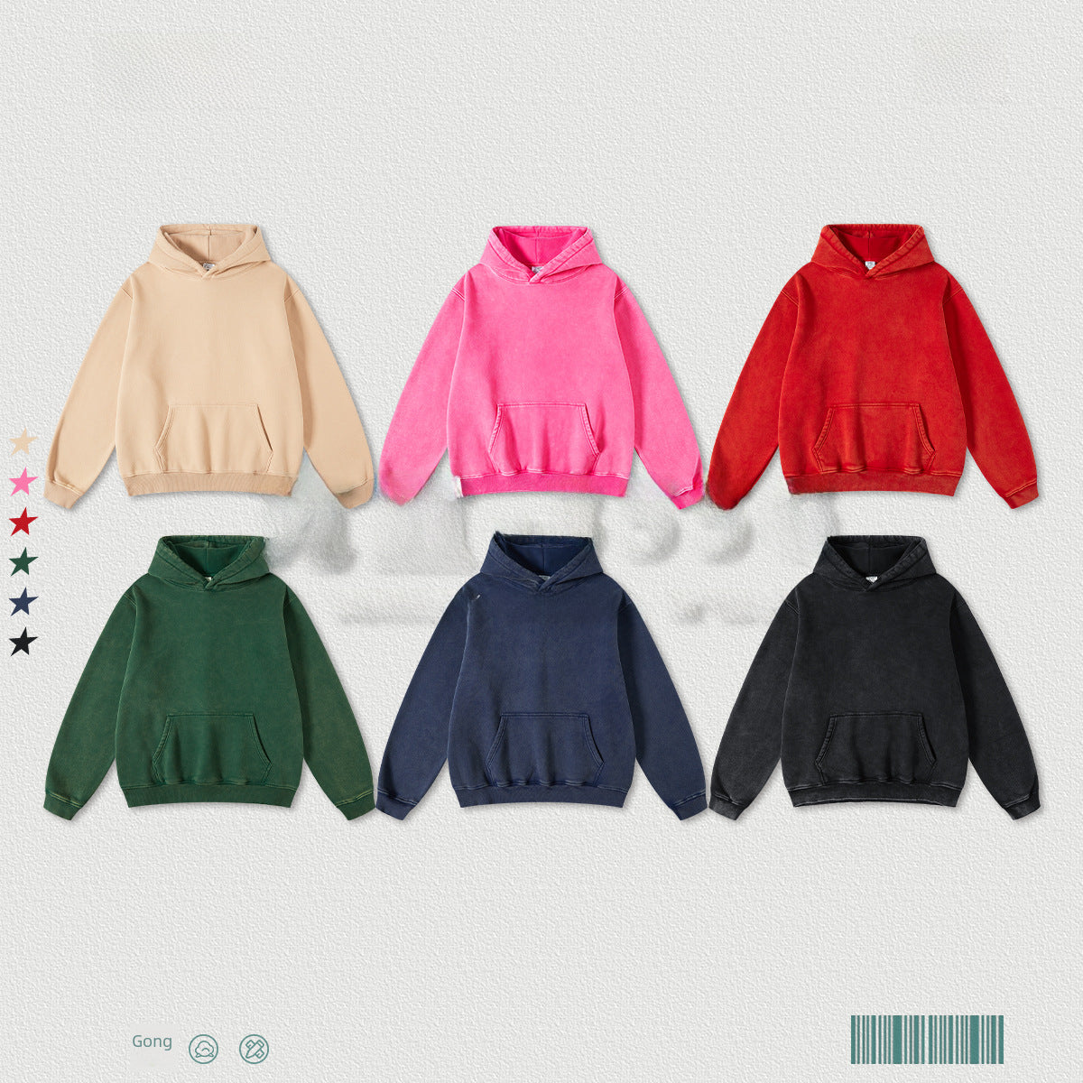 BE Washed Velvet Hoodie