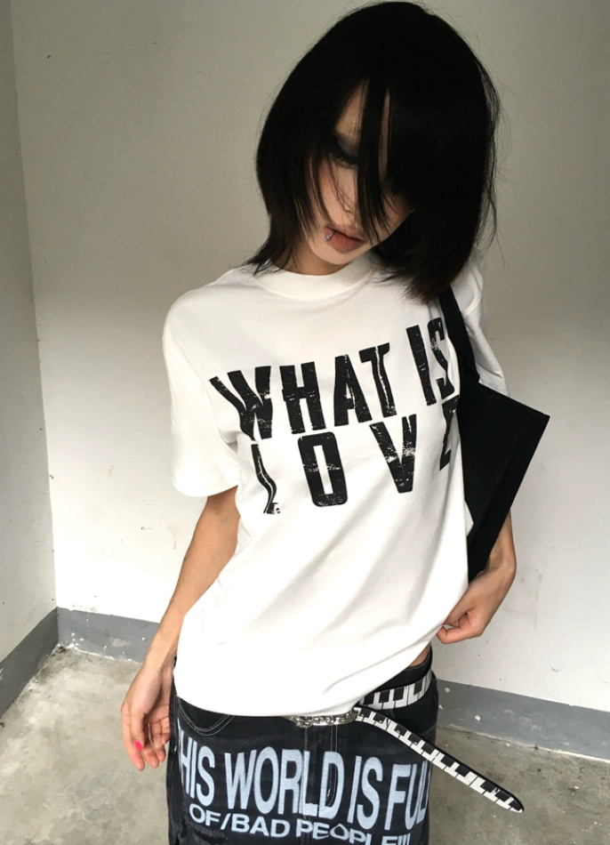 4AM What Is Love 260g Breathable Drop-Shoulder Tee