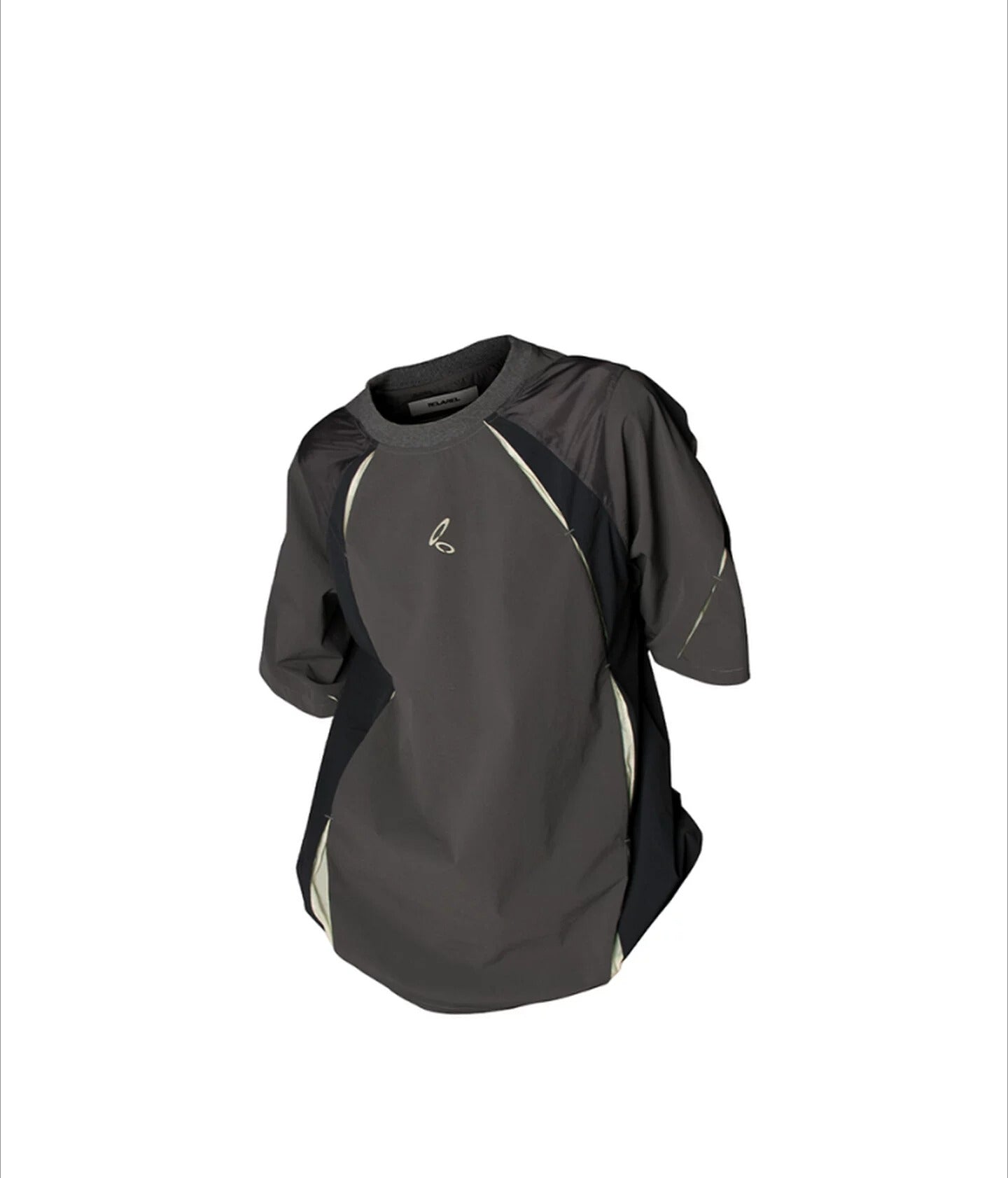 RELABEL Contrasting Color Splicing Cool Feeling Quick Drying Casual Tee