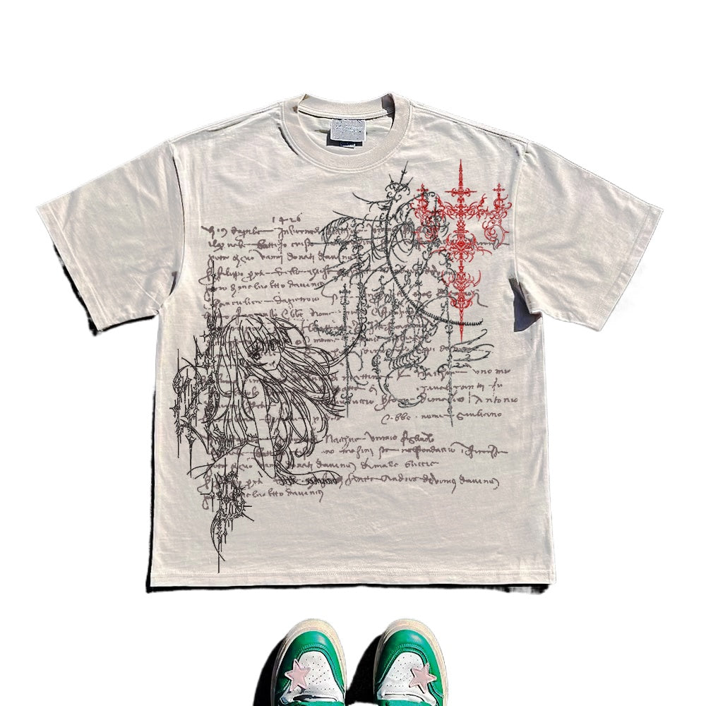 Wang Youbing Studio! KARA 260g 100% Cotton Tee