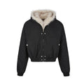 MADEXTREME Mt. Carved Fur Collar Hooded Short Zipper Cotton Jacket