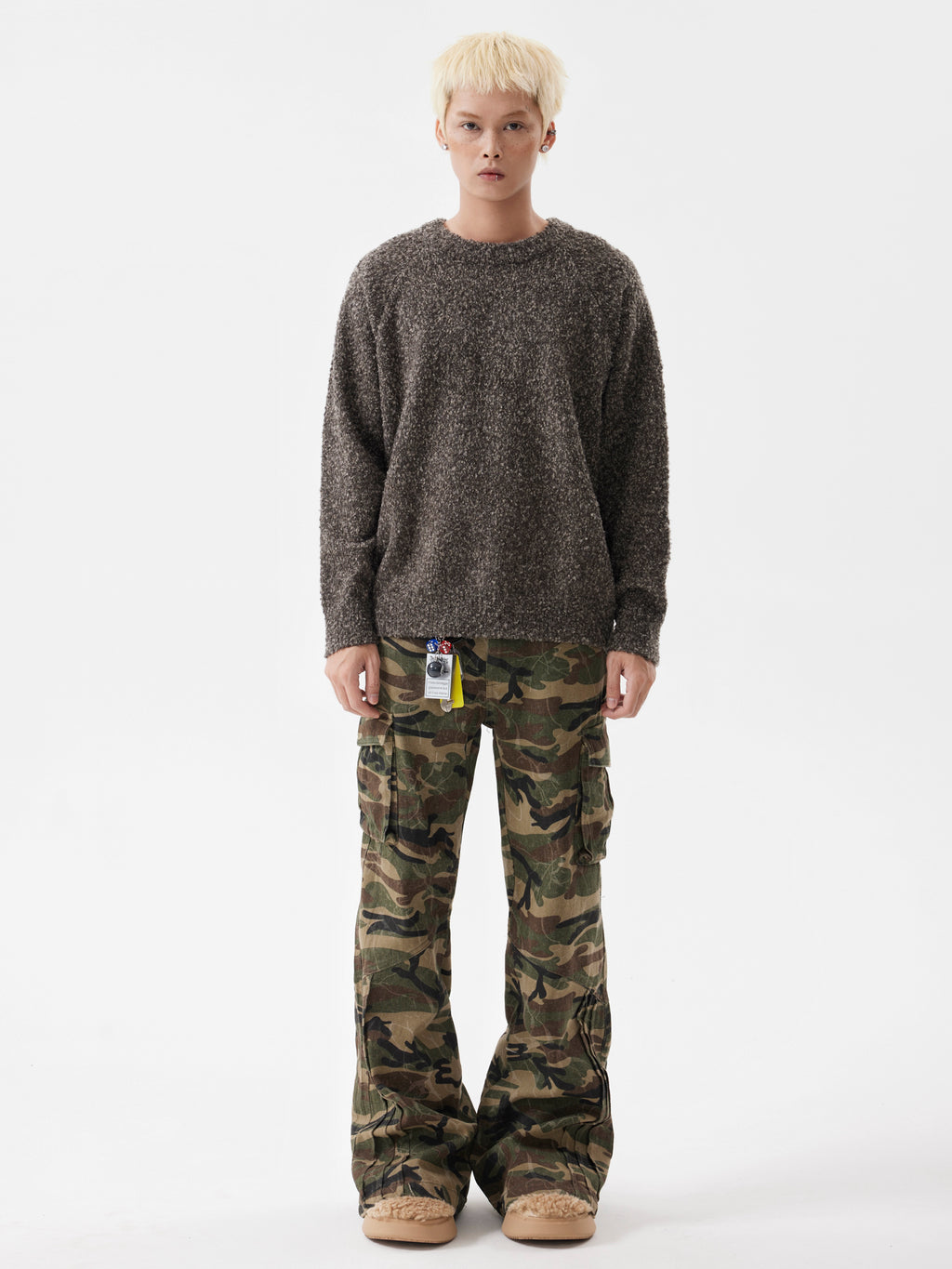 BTSG Lazy Raglan Neck Knit Sweater