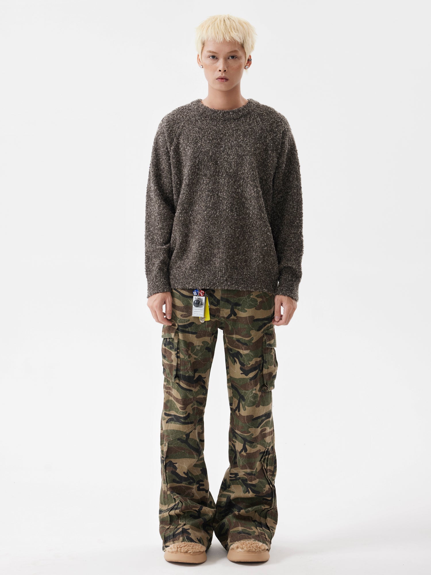 BTSG Lazy Raglan Neck Knit Sweater