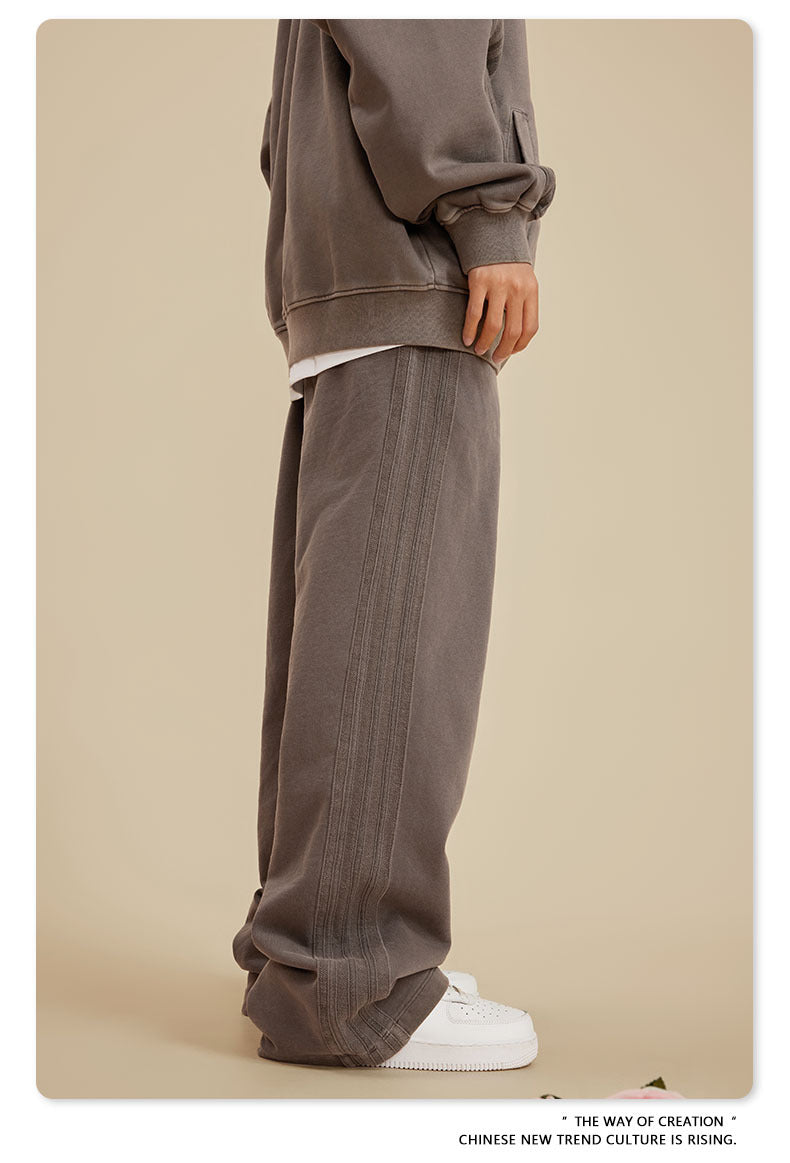 BE 450G 100% Cotton Washed Loose Sweatpants