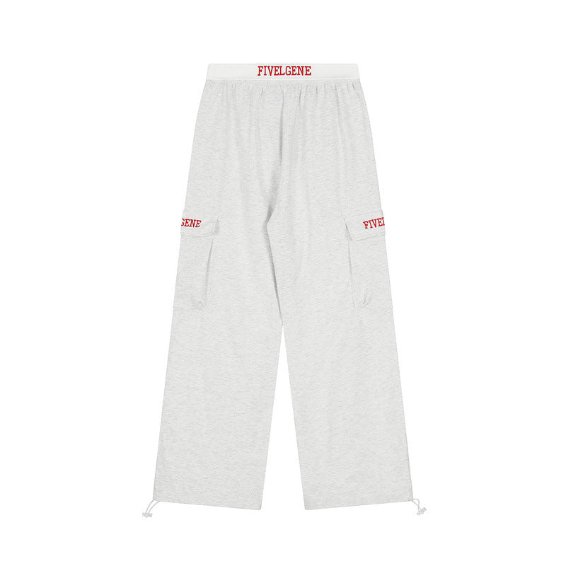 Nariele Retro Streetwear Casual Loose Sports Sweatpants